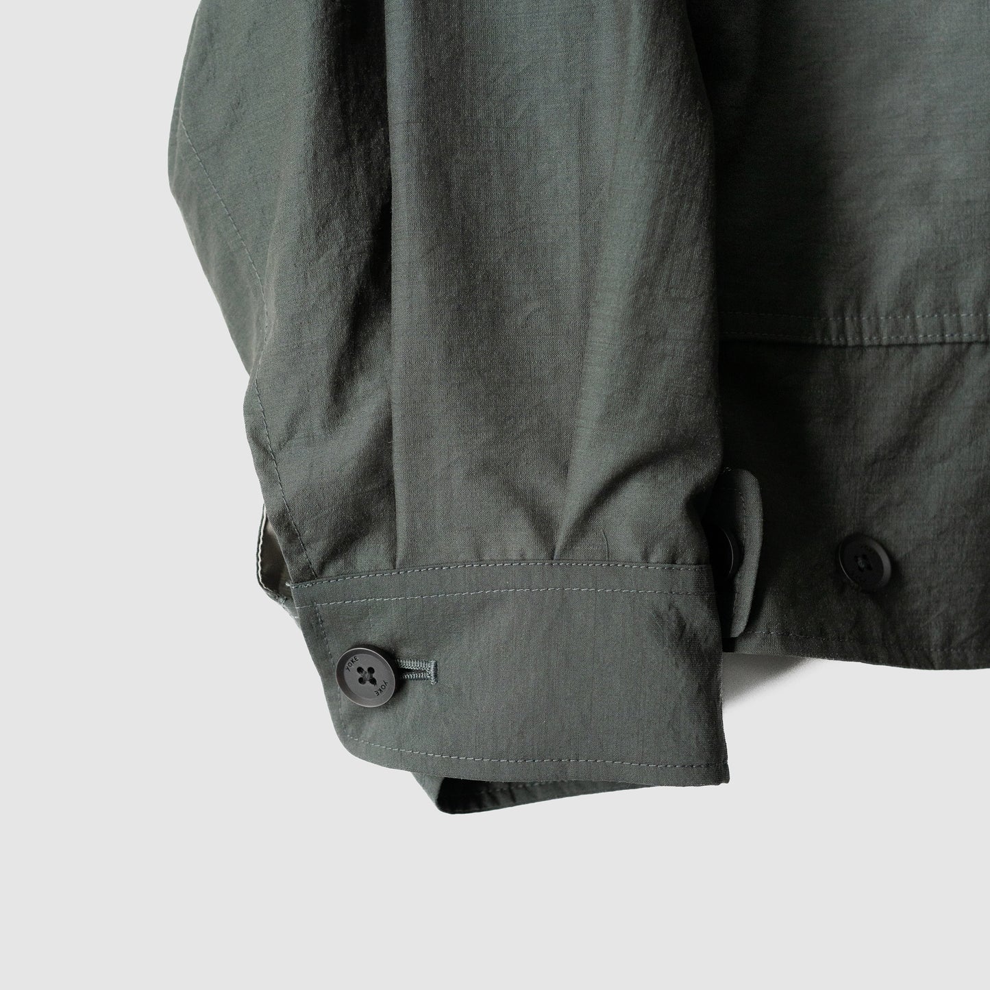 YOKE/ Wool Nylon Flight Jacket "DARK GREEN"