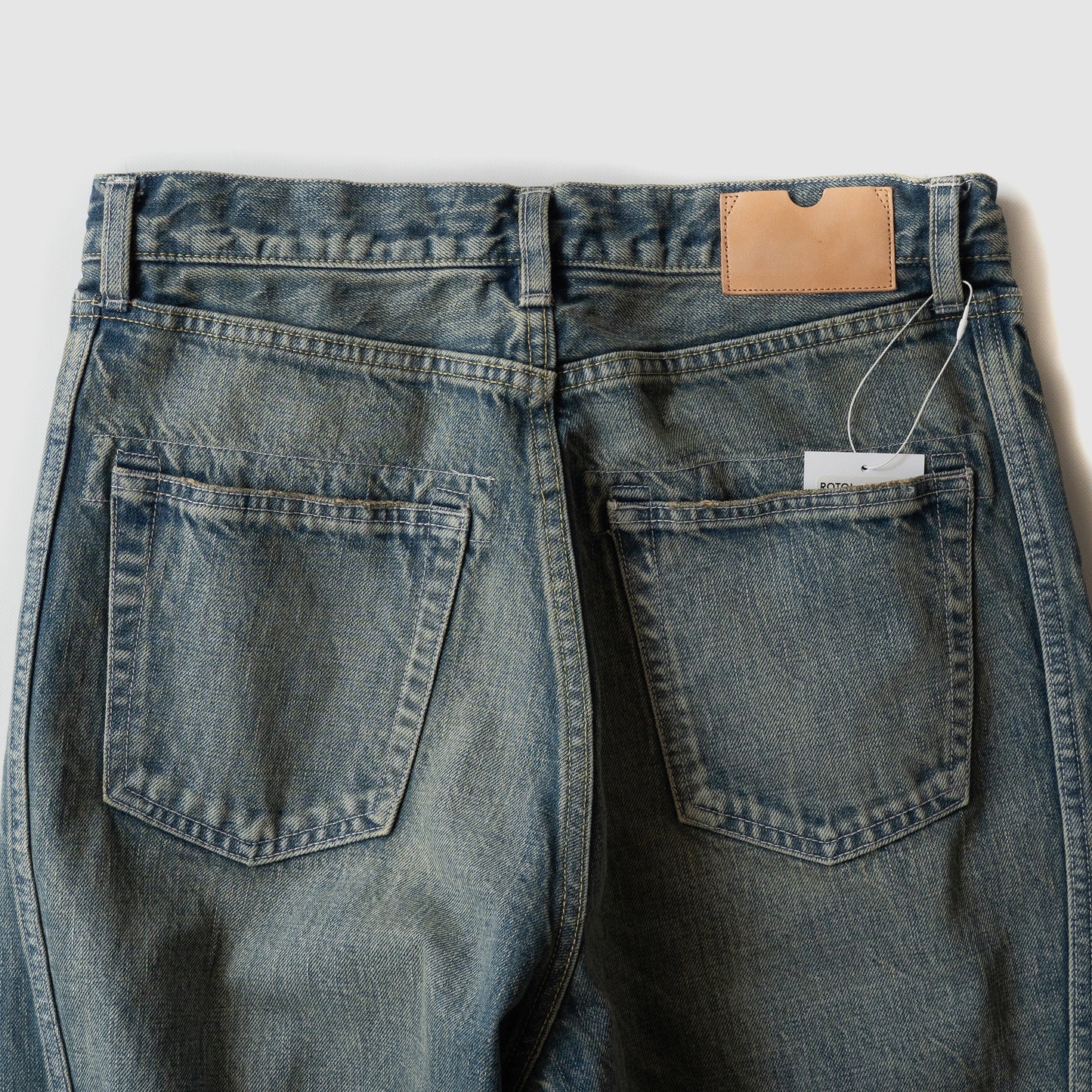 ROTOL/ Triple Seams 6P Denim Wide Damage "IND"