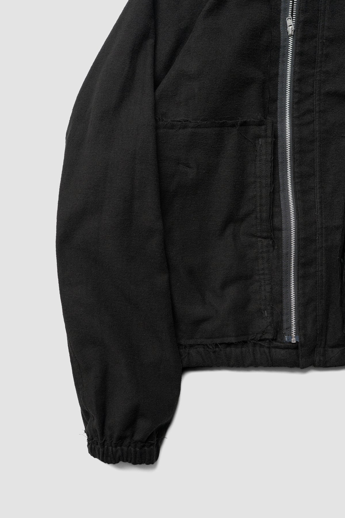 BIBLIOTHERK /  MOLESKIN ZIP SHORT BULOUSON "BLACK"