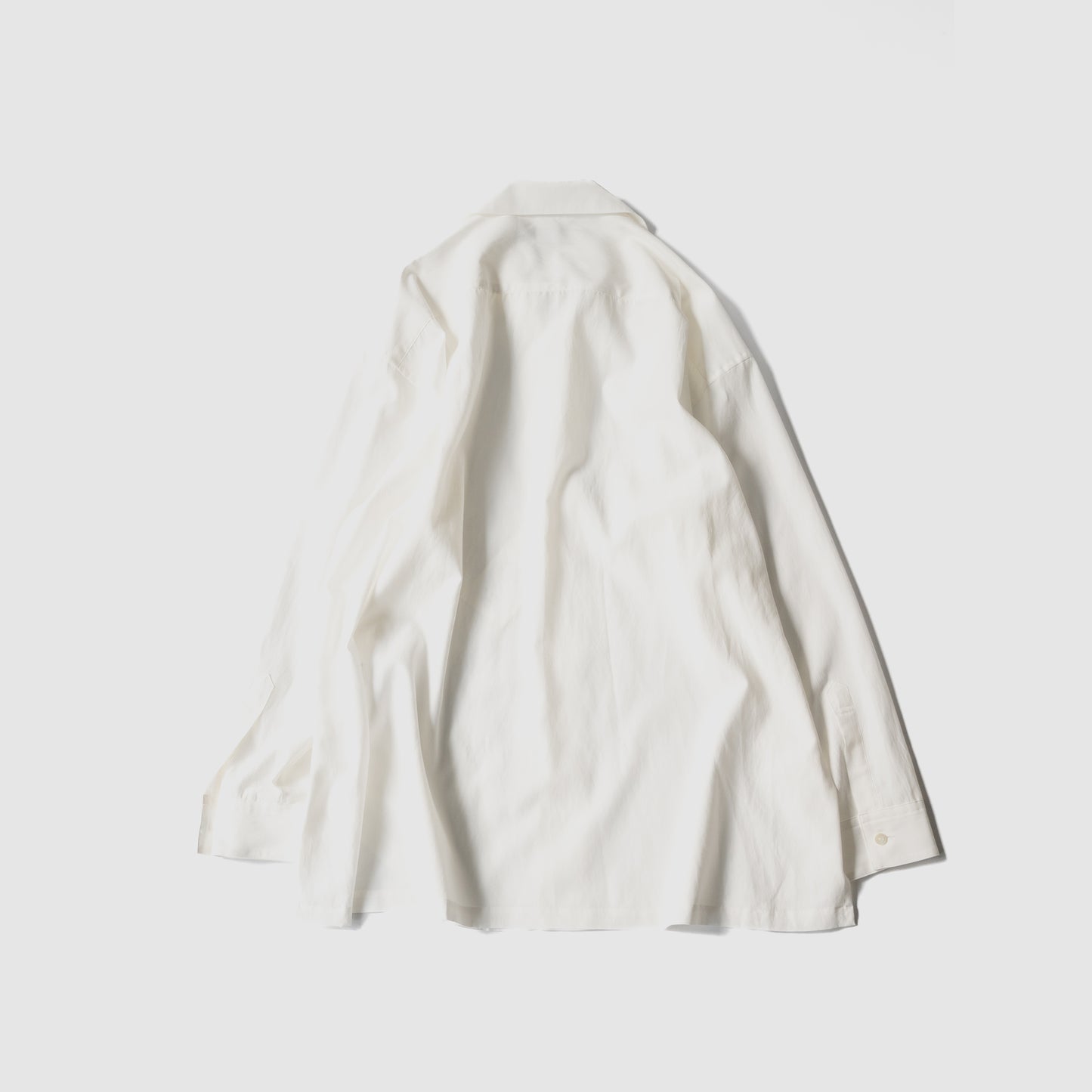 ANTHEM A/ TINY EMBROIDERY OVER SIZE SHIRTS "white"