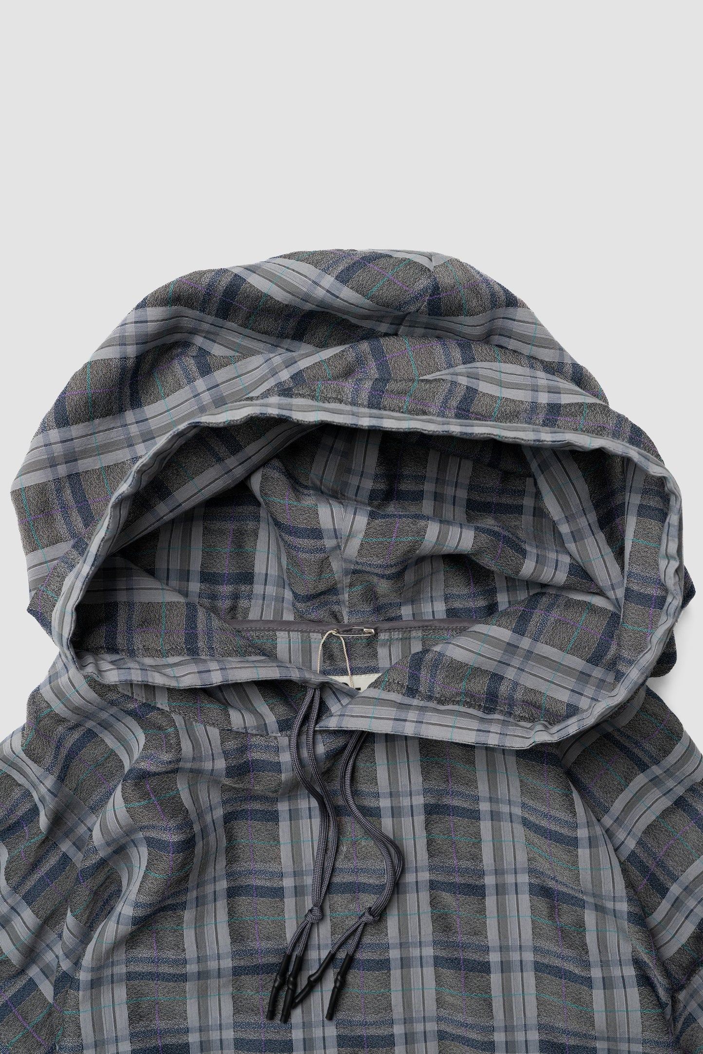 O- /  FUNNY PLAID PULLOVER "Gray Plaid"