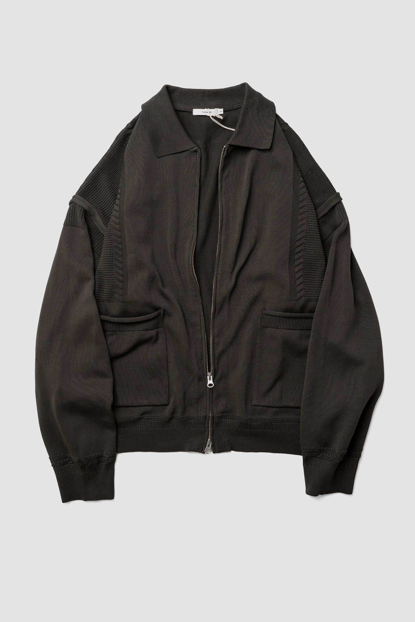 YASHIKI / Akiyo Zip Cardigan "DARK-OLIVE"