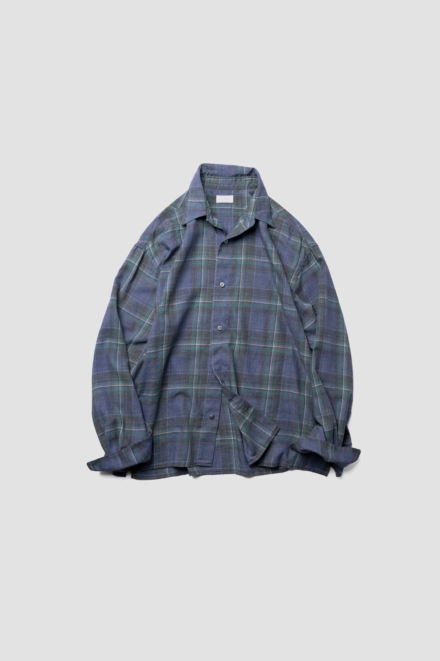 paratrait/ CHECK LS SHIRTS "GREEN"