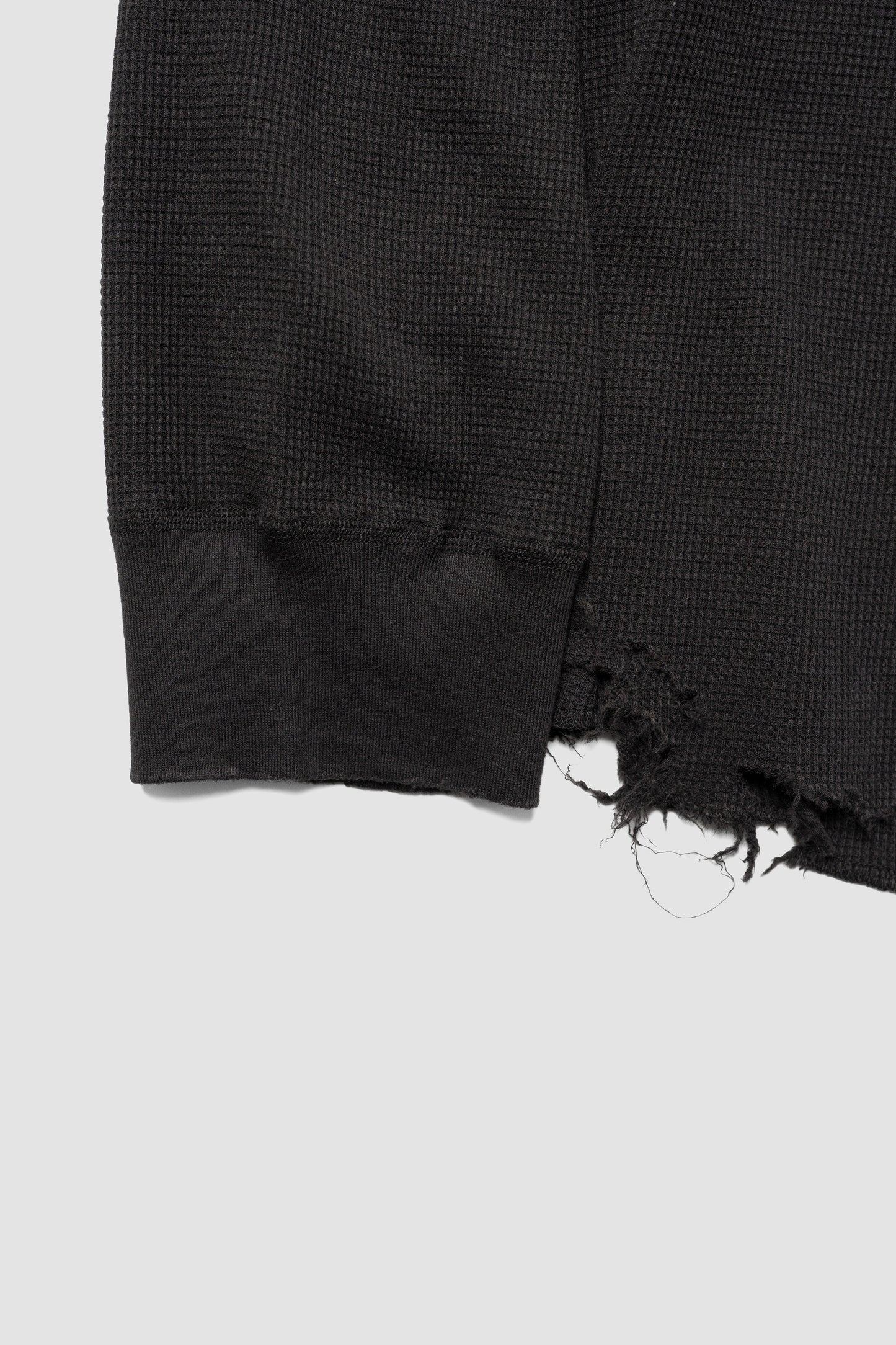 ANCELLM / DAMAGE WAFFLE CREW LS "D.BROWN"