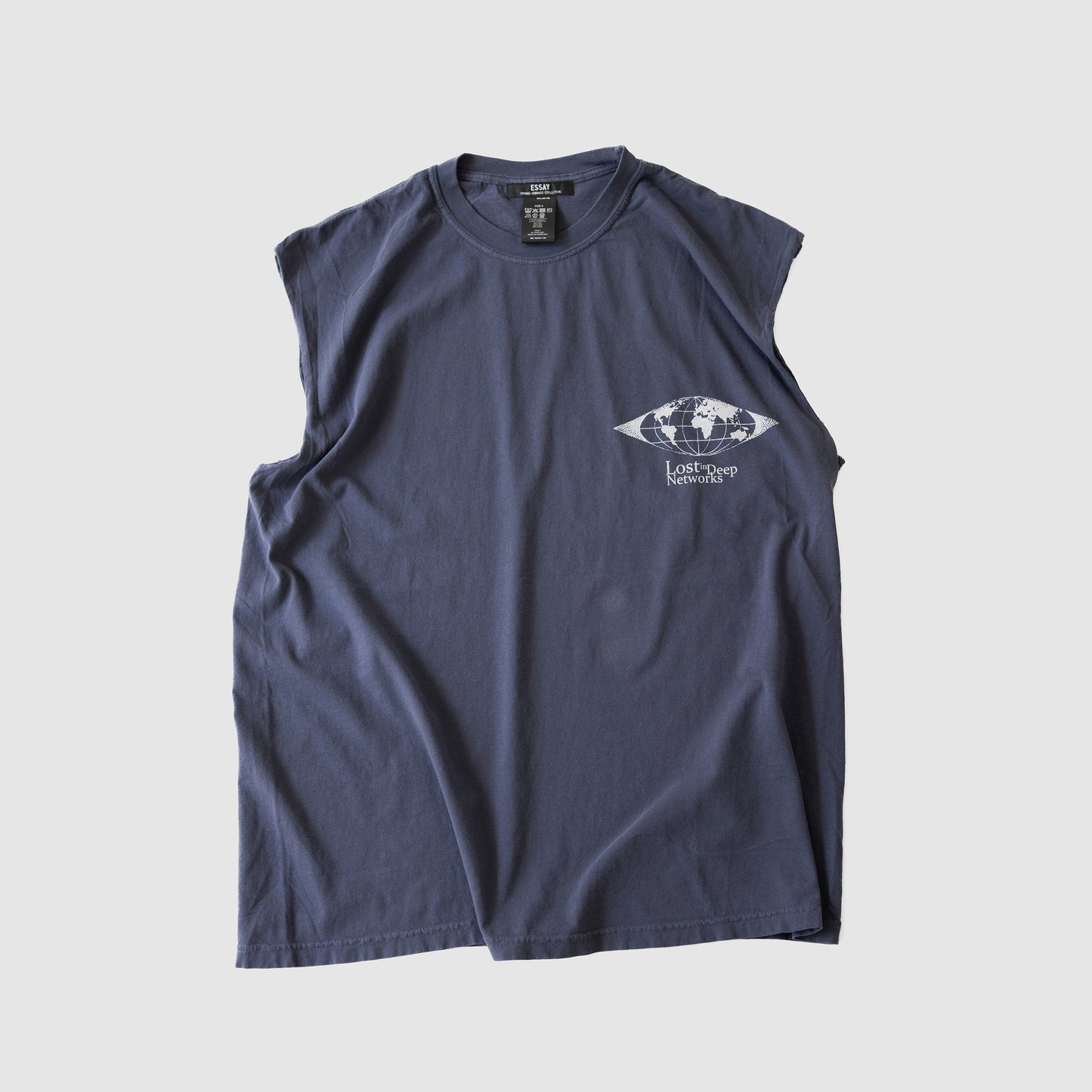 ESSAY/ GARMENT DYE N/S T-SHIRT "Lost"