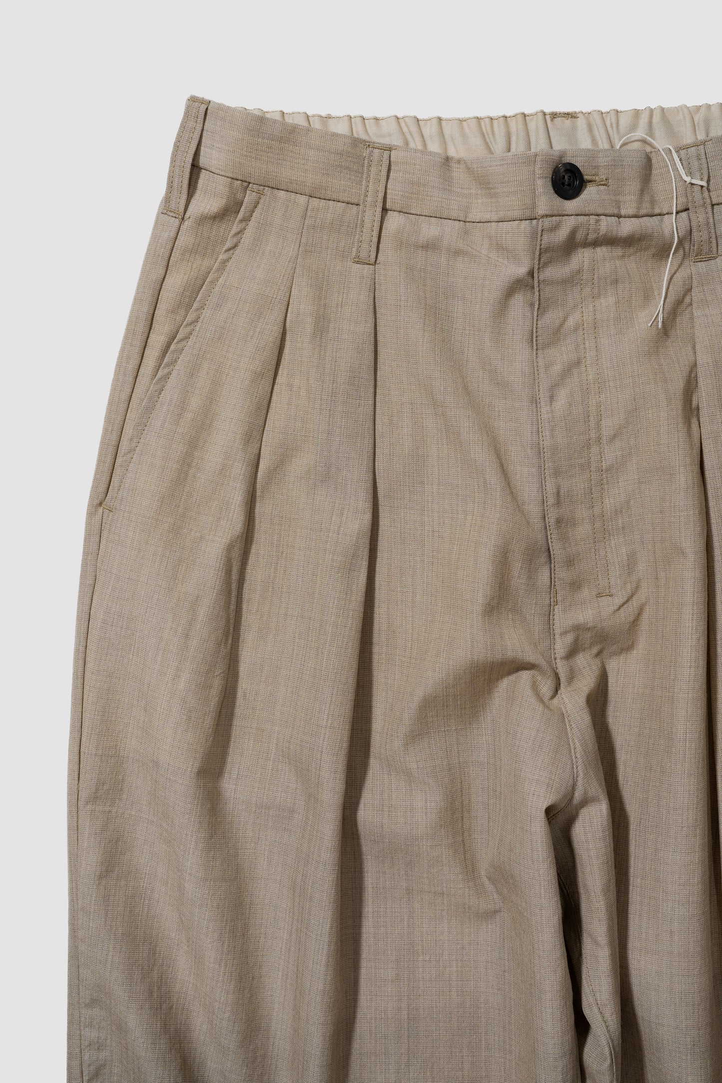 ANCELLM / HAKEME WIDE SLACKS "BEIGE"