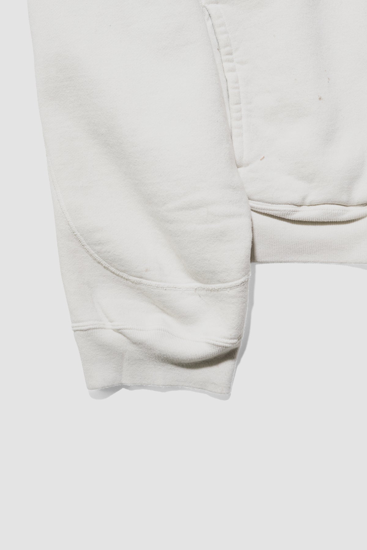 ANCELLM / FLEECE-LINED SWEAT VERSITY SHIRT "WHITE"