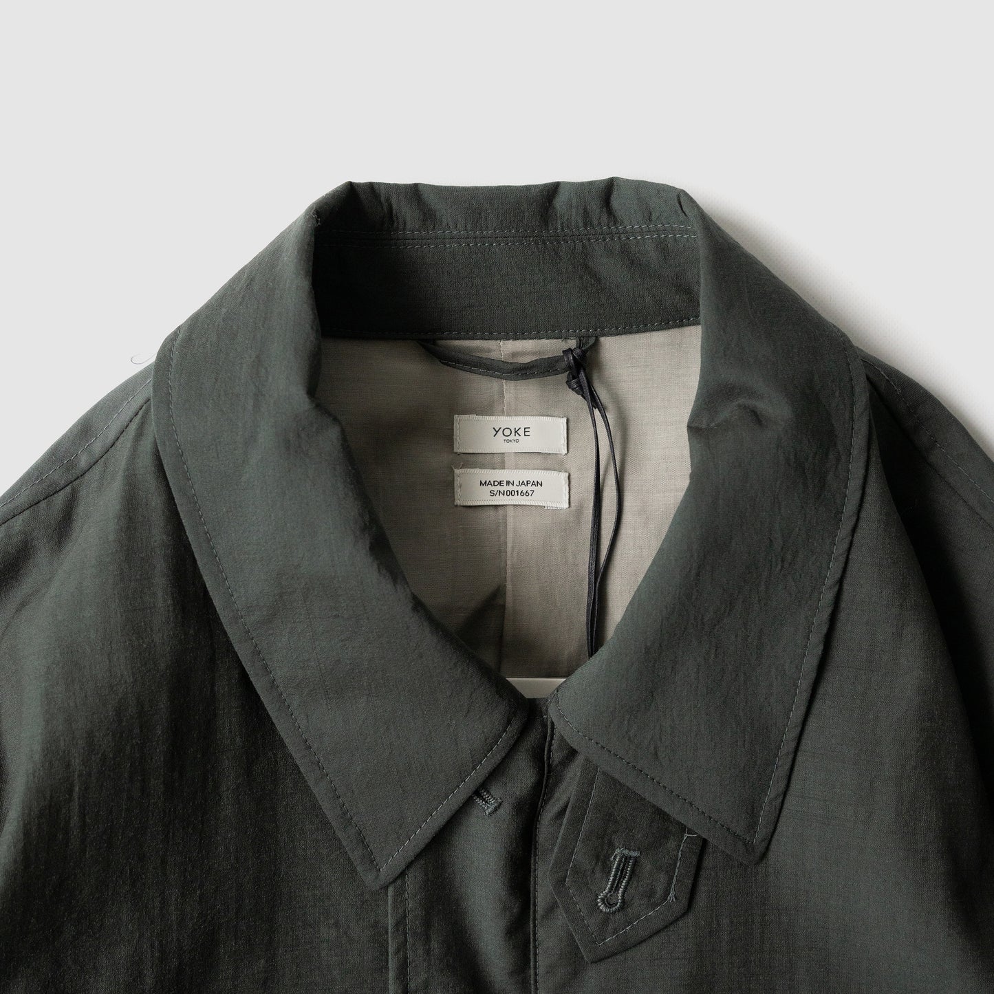 YOKE/ Wool Nylon Flight Jacket "DARK GREEN"