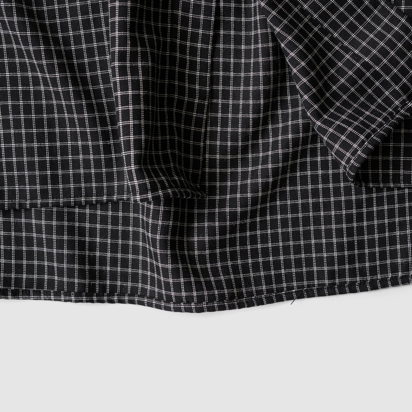 Afiit / RAYON CHECK SHIRT "BLACK"