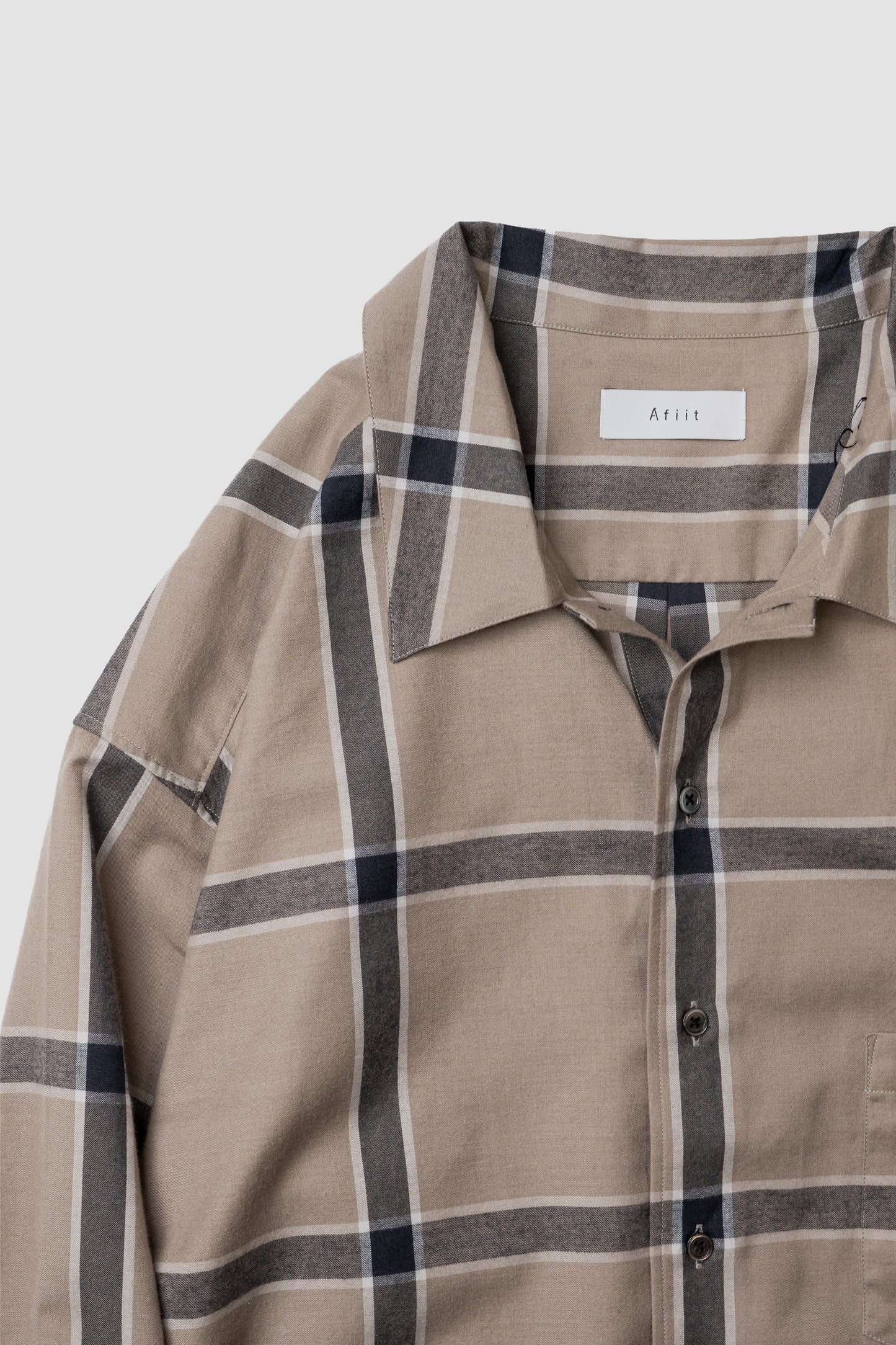Afiit / CHECK SHIRT "BEIGE"