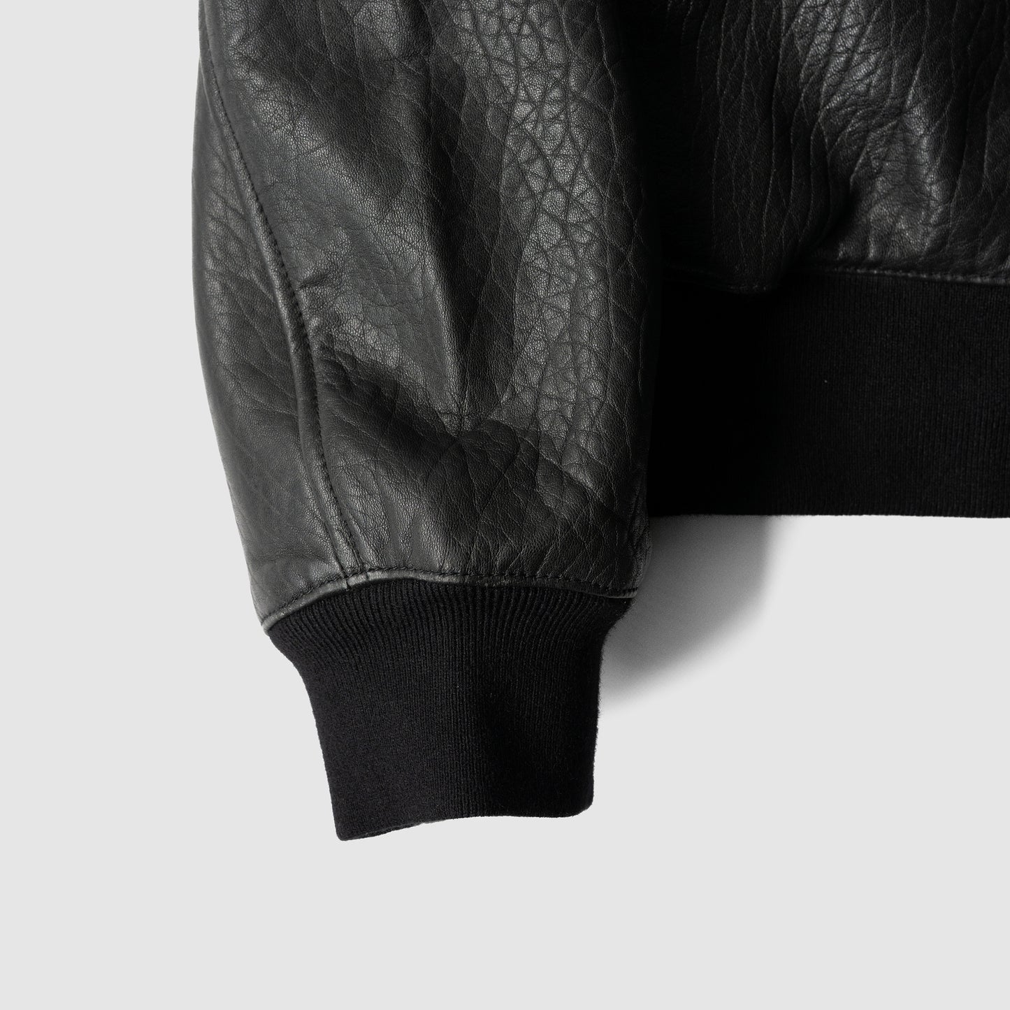 STUDIO NICHOLSON/ OVER LEATHER JACKET "BLACK"