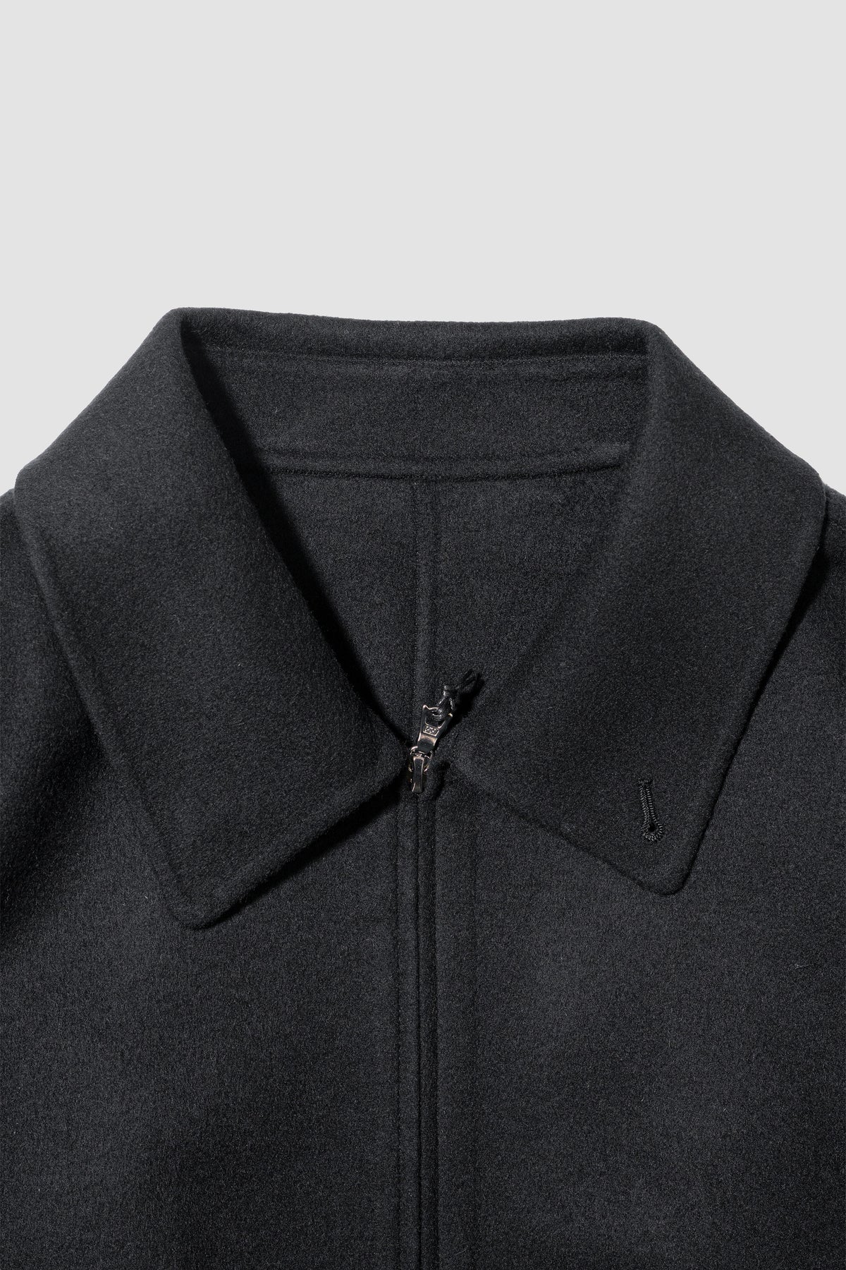 ssstein/ W/CA DOUBLE FACE CLOTH ZIP JACKET "BLACK"