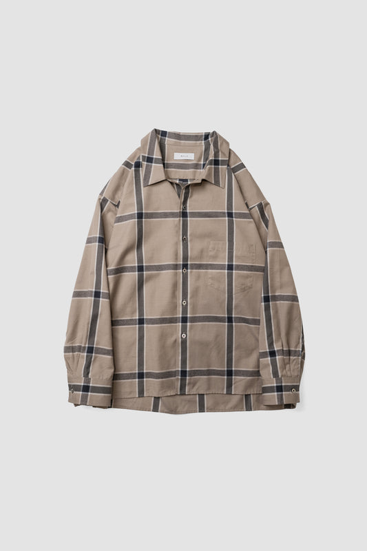 Afiit / CHECK SHIRT "BEIGE"
