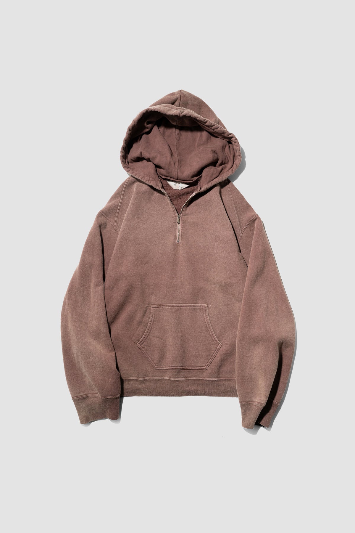 ANCELLM / FLEECE-LINED SWEAT HOODIE "MARRON"