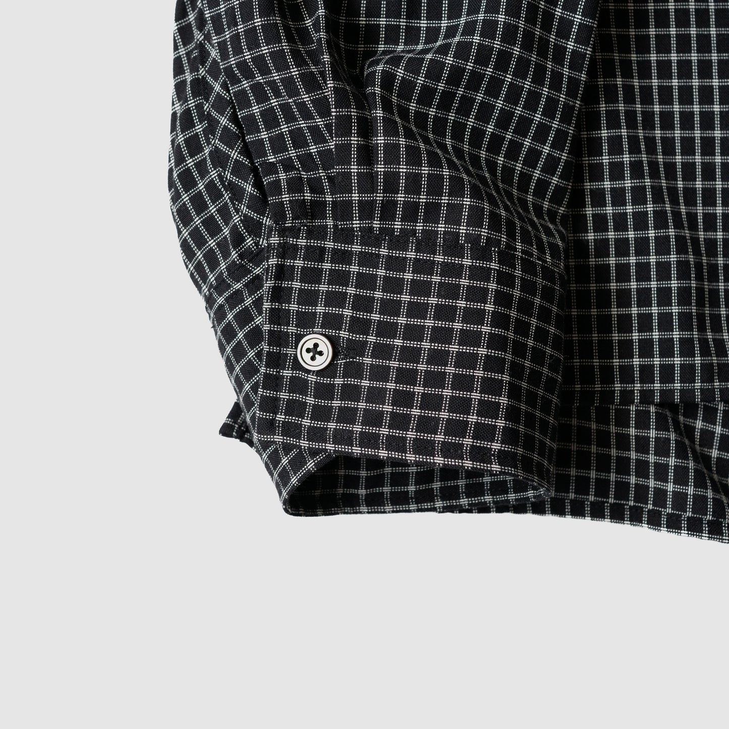 Afiit / RAYON CHECK SHIRT "BLACK"