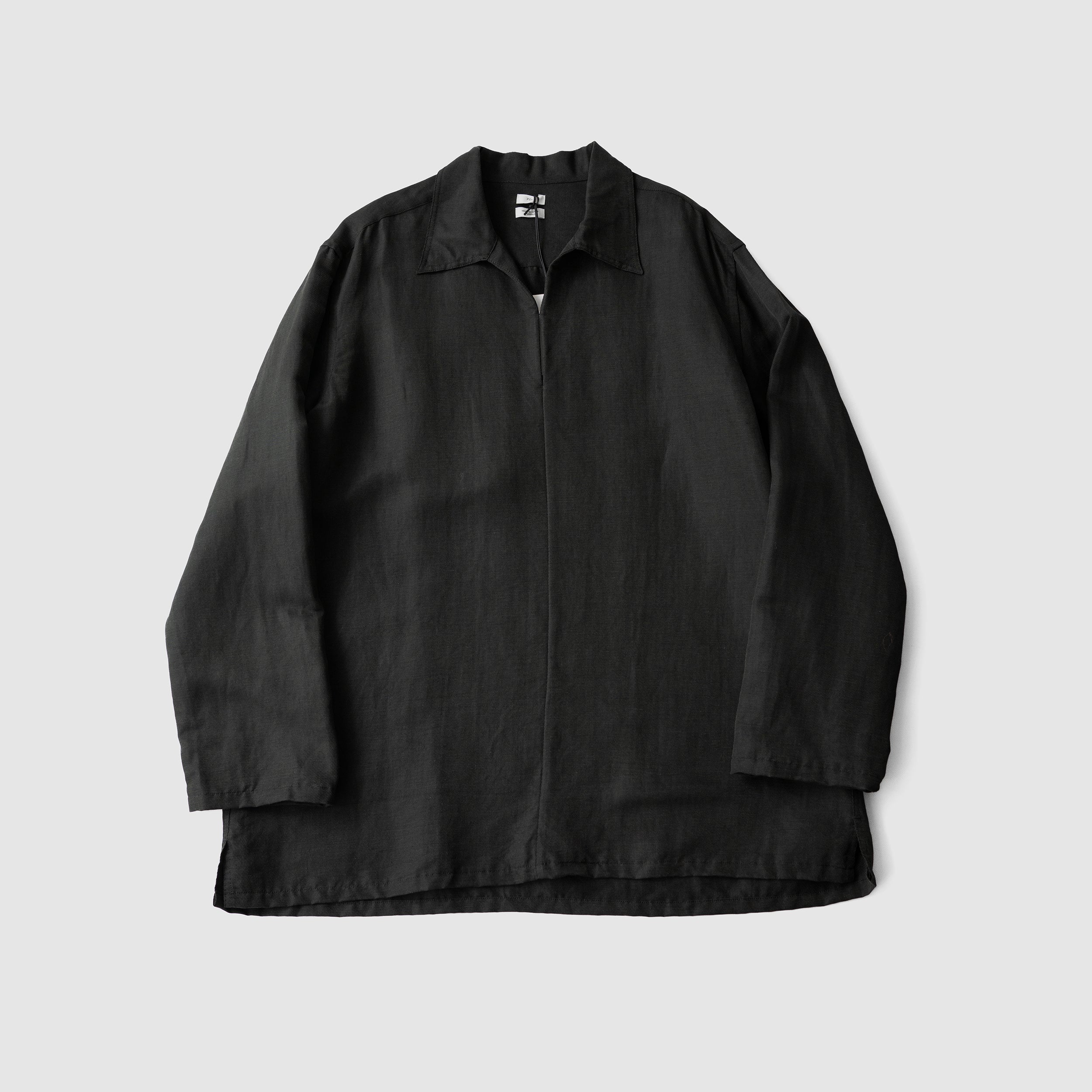 YOKE(ヨーク)/ Linen Silk Kersey Skipper Shirt 