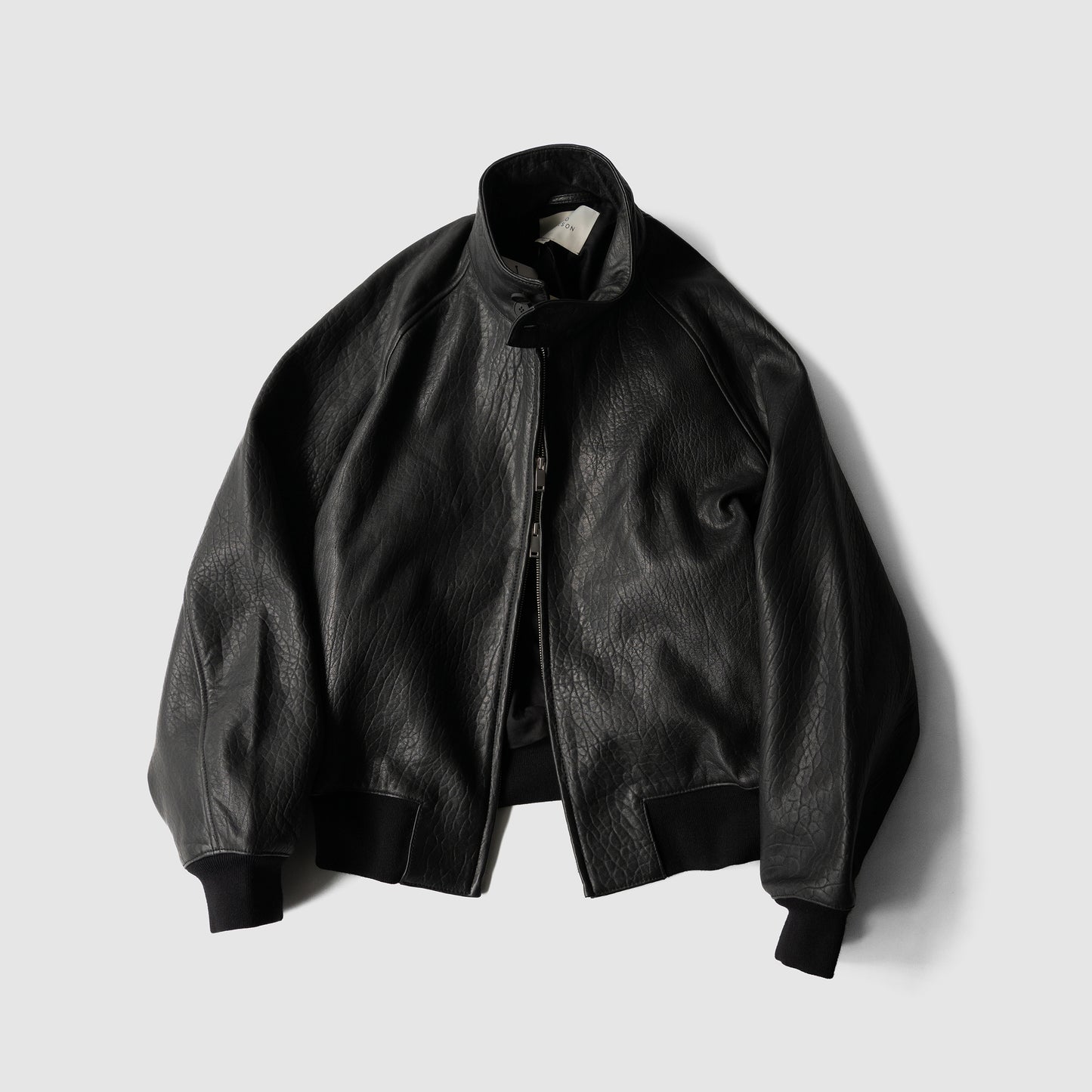 STUDIO NICHOLSON/ OVER LEATHER JACKET "BLACK"