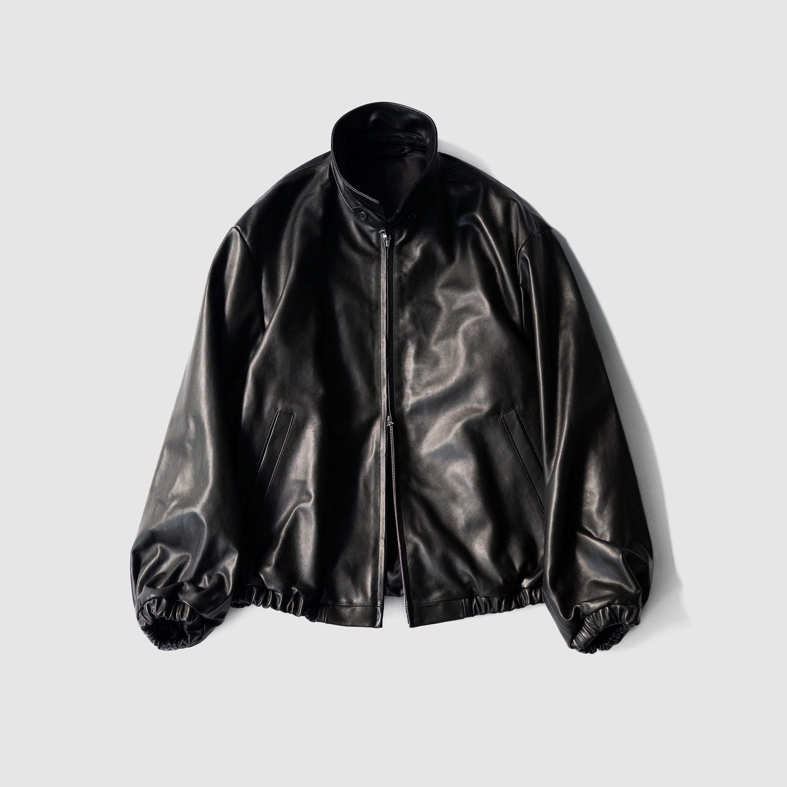 ssstein(シュタイン)/ LAMBS LEATHER LIGHT ZIP JACKET 