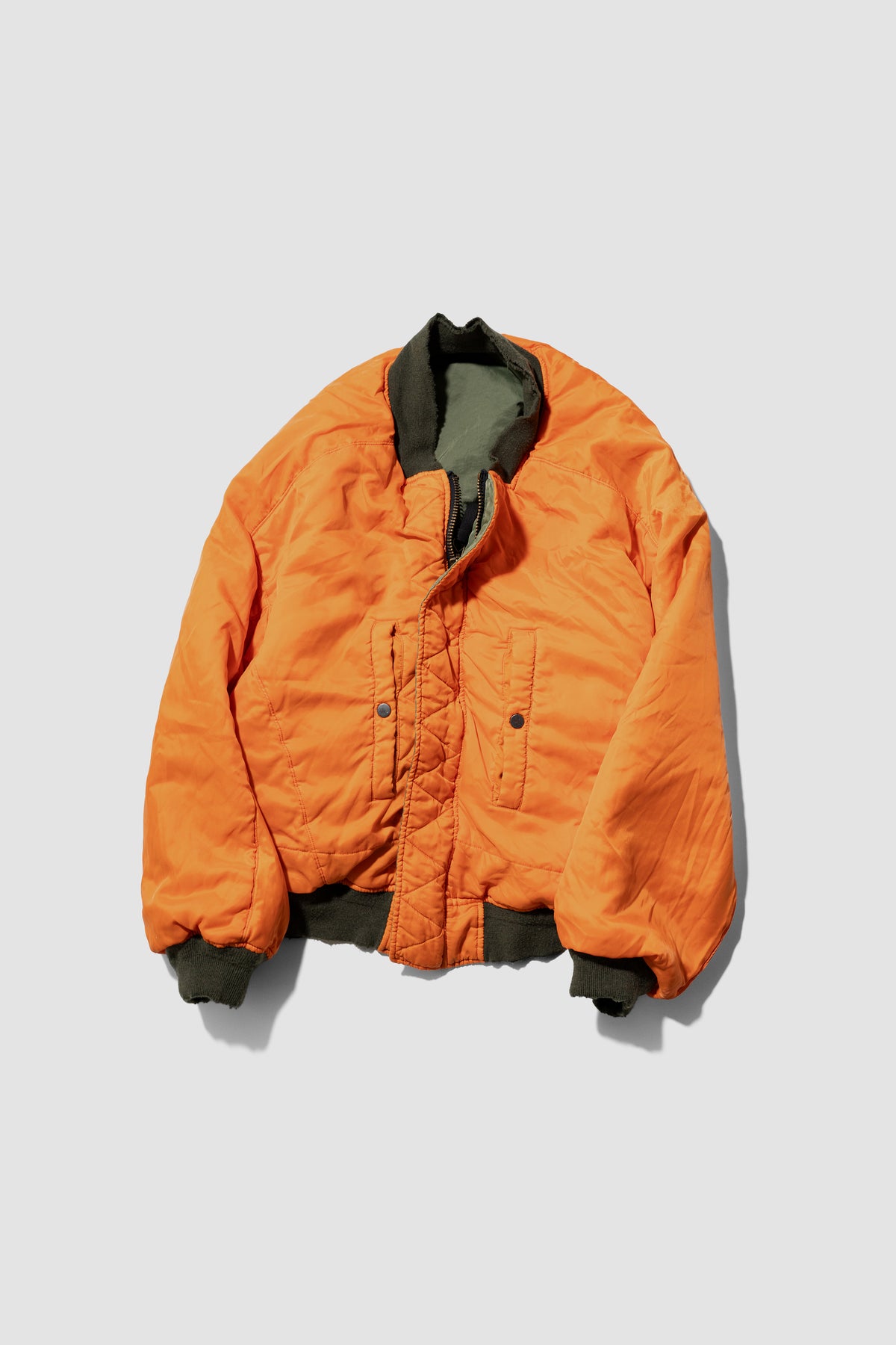 ANCELLM / AGING BOMBER JACKET "KHAKI"