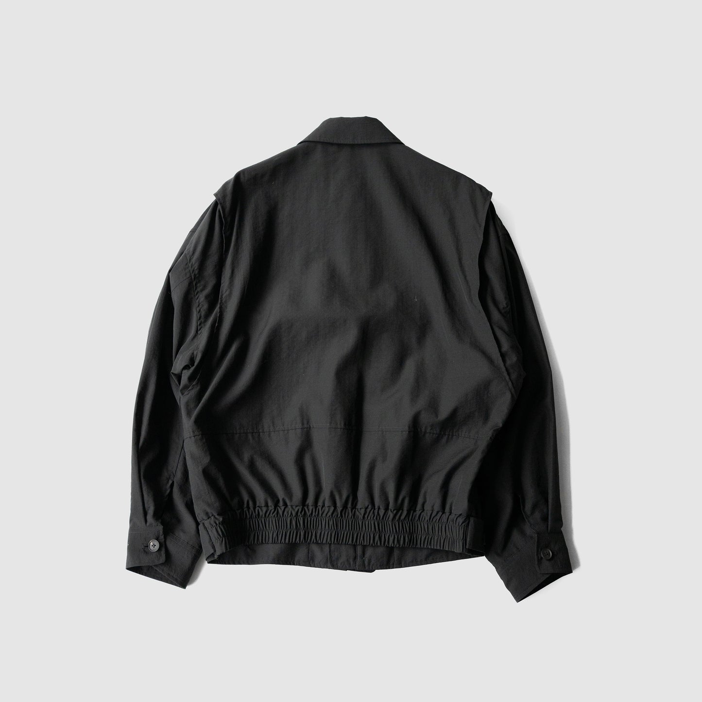 YOKE/ Wool Nylon Flight Jacket "BLACK"