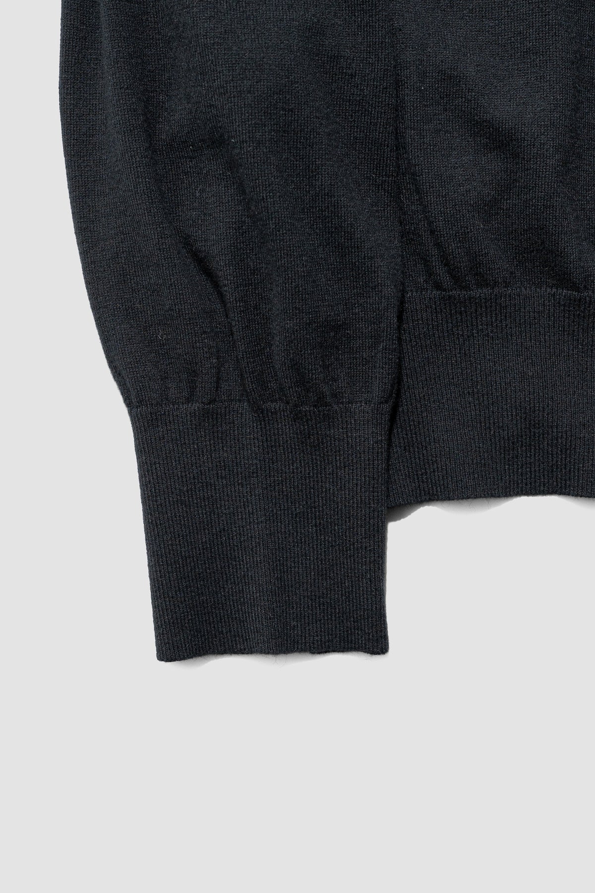 Afiit / COTTON CASHMERE TURTLE LS "BLACK"