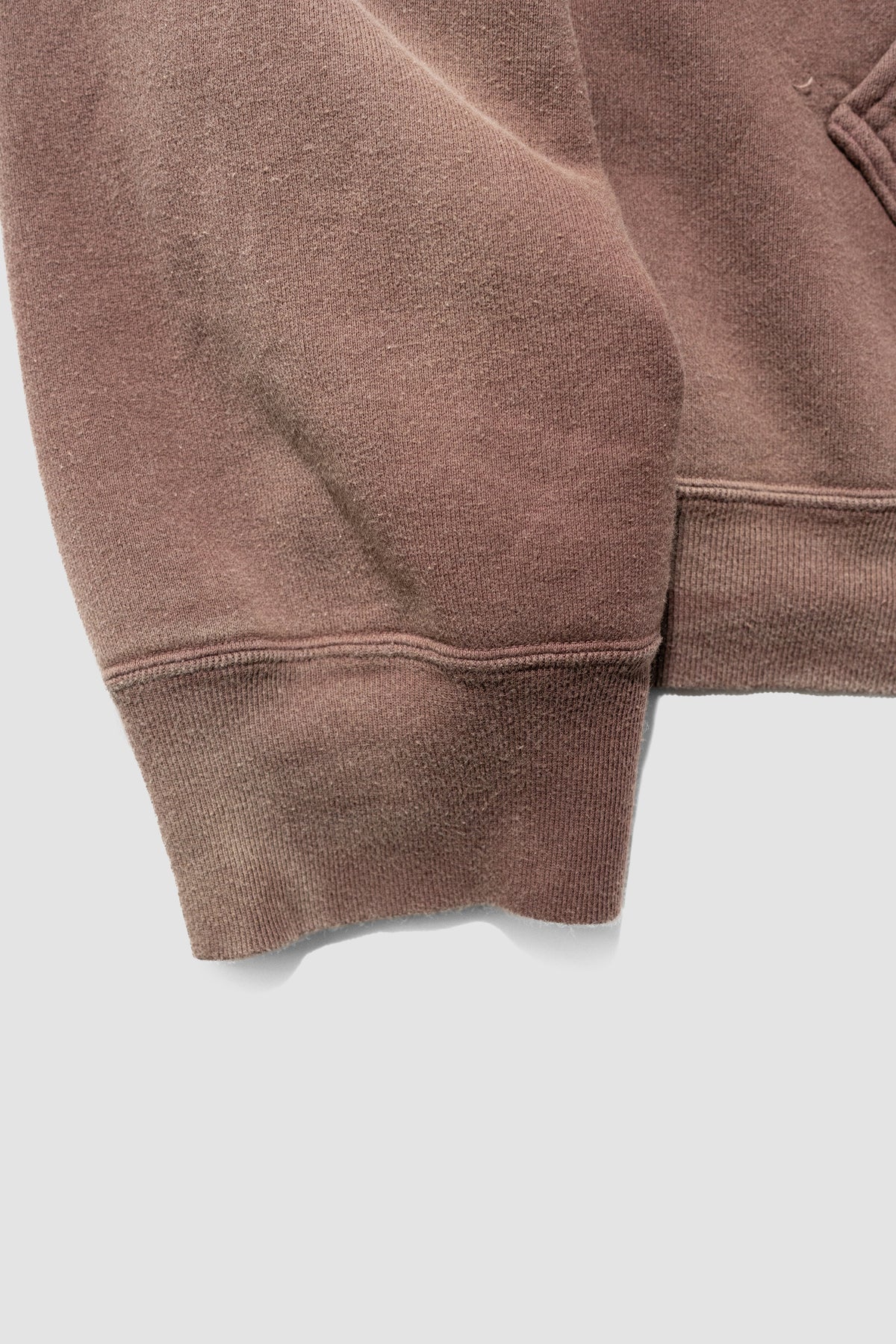 ANCELLM / FLEECE-LINED SWEAT HOODIE "MARRON"