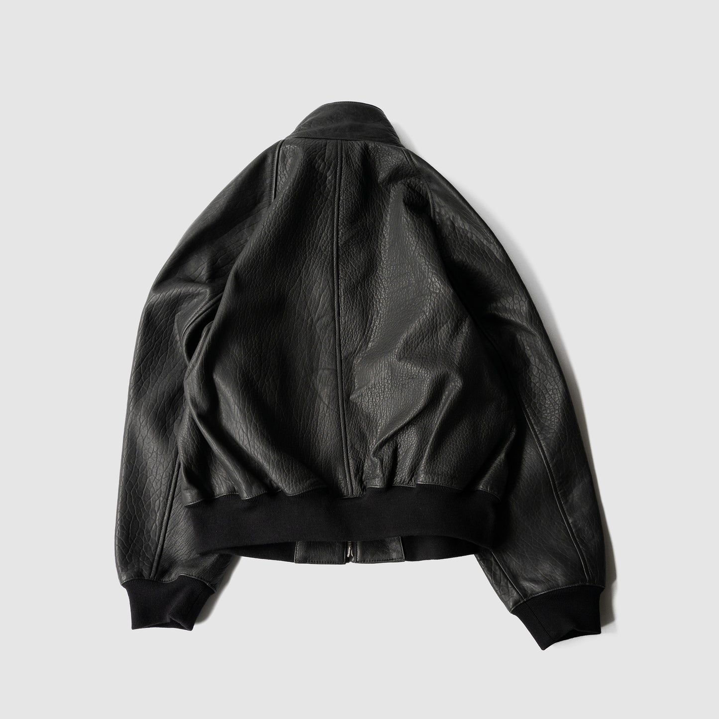 STUDIO NICHOLSON/ OVER LEATHER JACKET "BLACK"