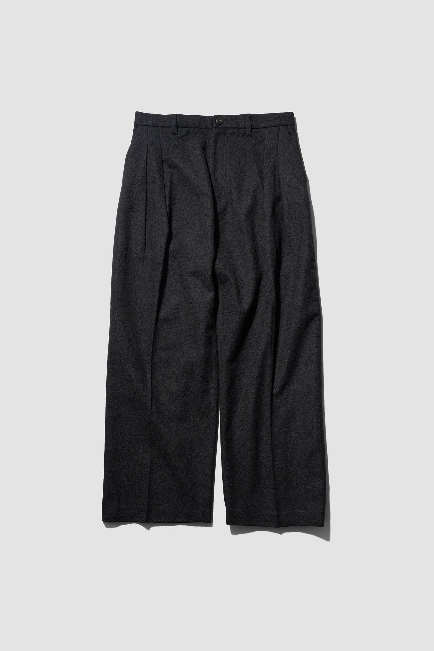 ANCELLM / WOOL SLACKS "BLACK"