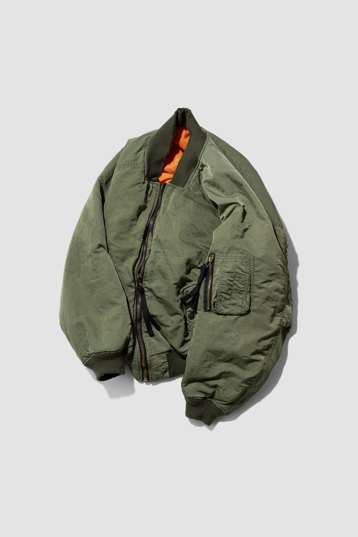 ANCELLM / AGING BOMBER JACKET "KHAKI"