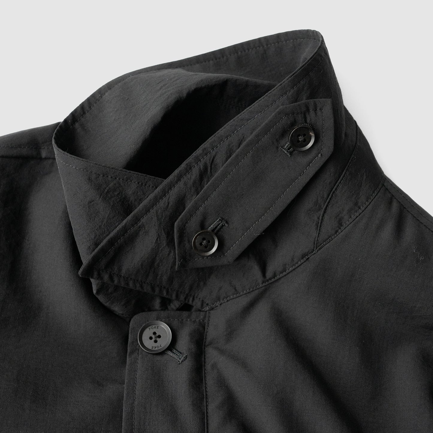 YOKE/ Wool Nylon Flight Jacket "BLACK"