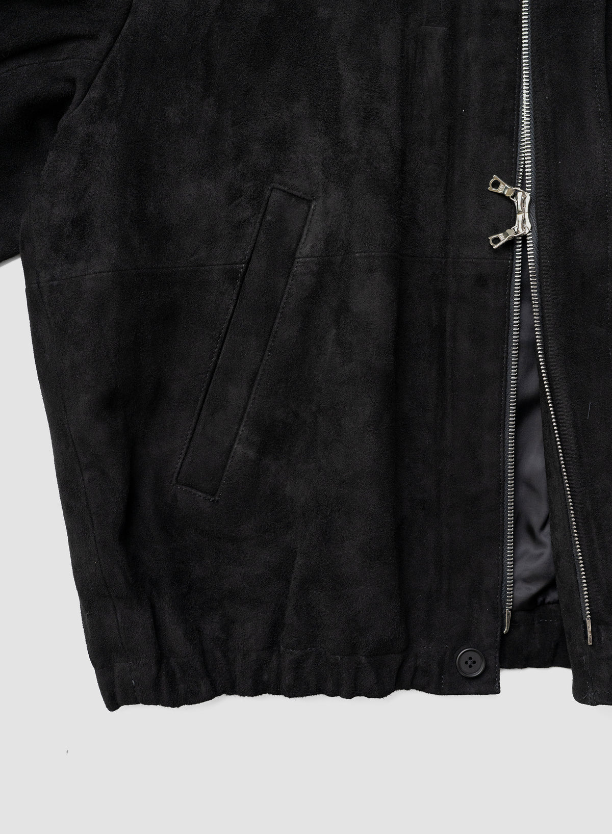 ssstein/ GOAT SUEDE ZIP JACKET "BLACK"