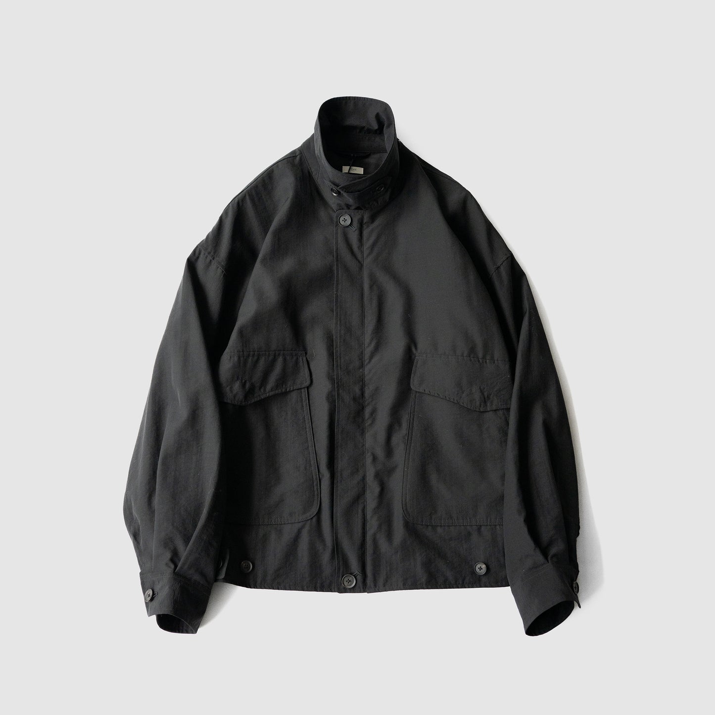 YOKE/ Wool Nylon Flight Jacket "BLACK"