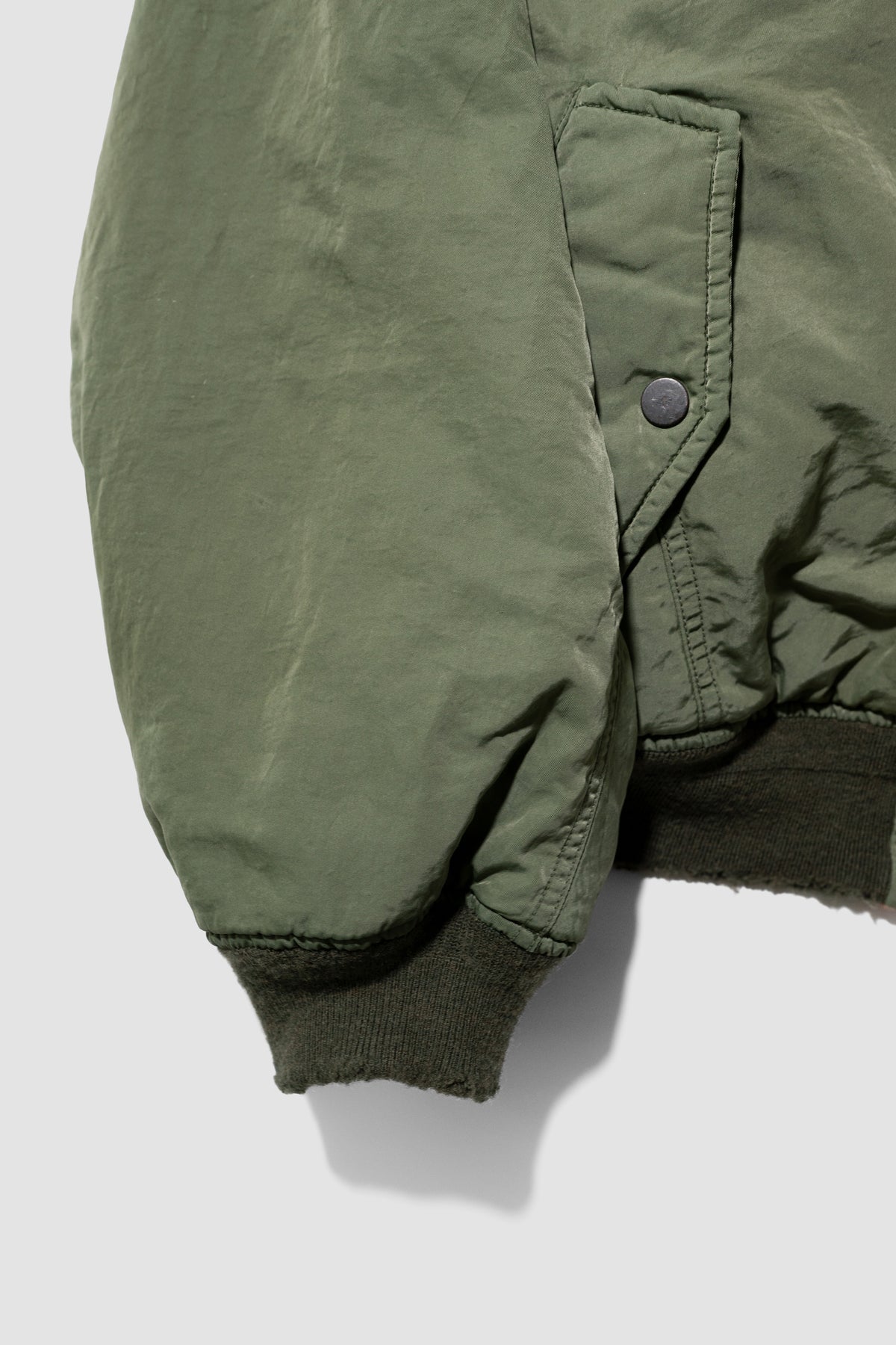 ANCELLM / AGING BOMBER JACKET "KHAKI"
