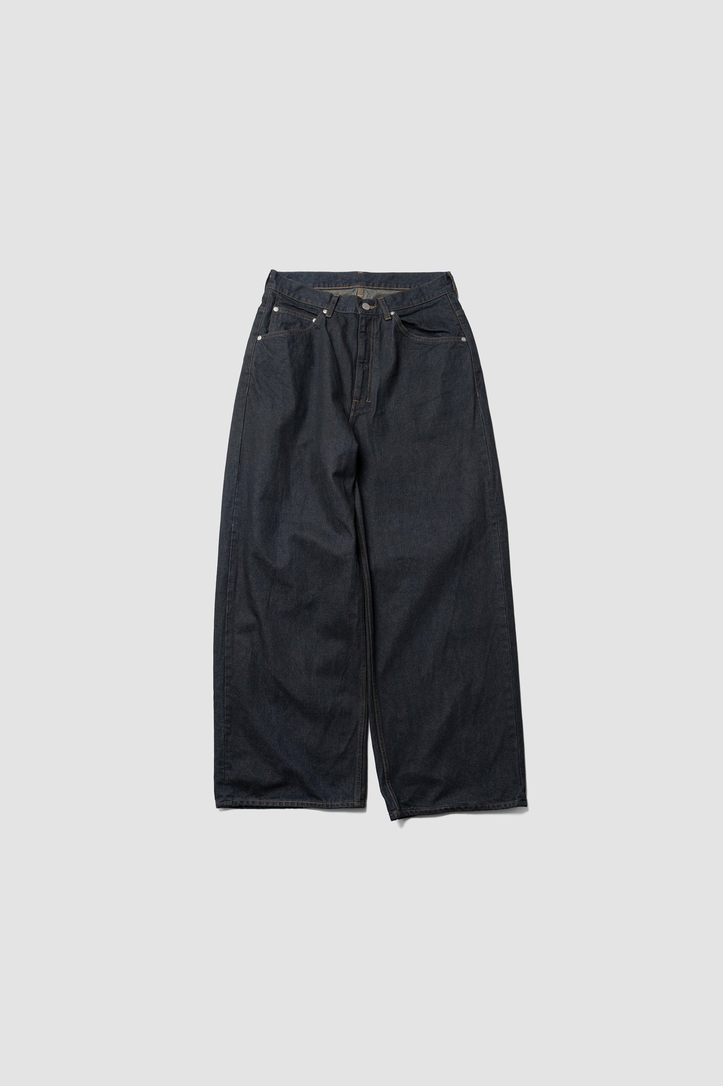 ANCELLM / STRAIGHT WIDE DENIM PANTS OW "INDIGO"
