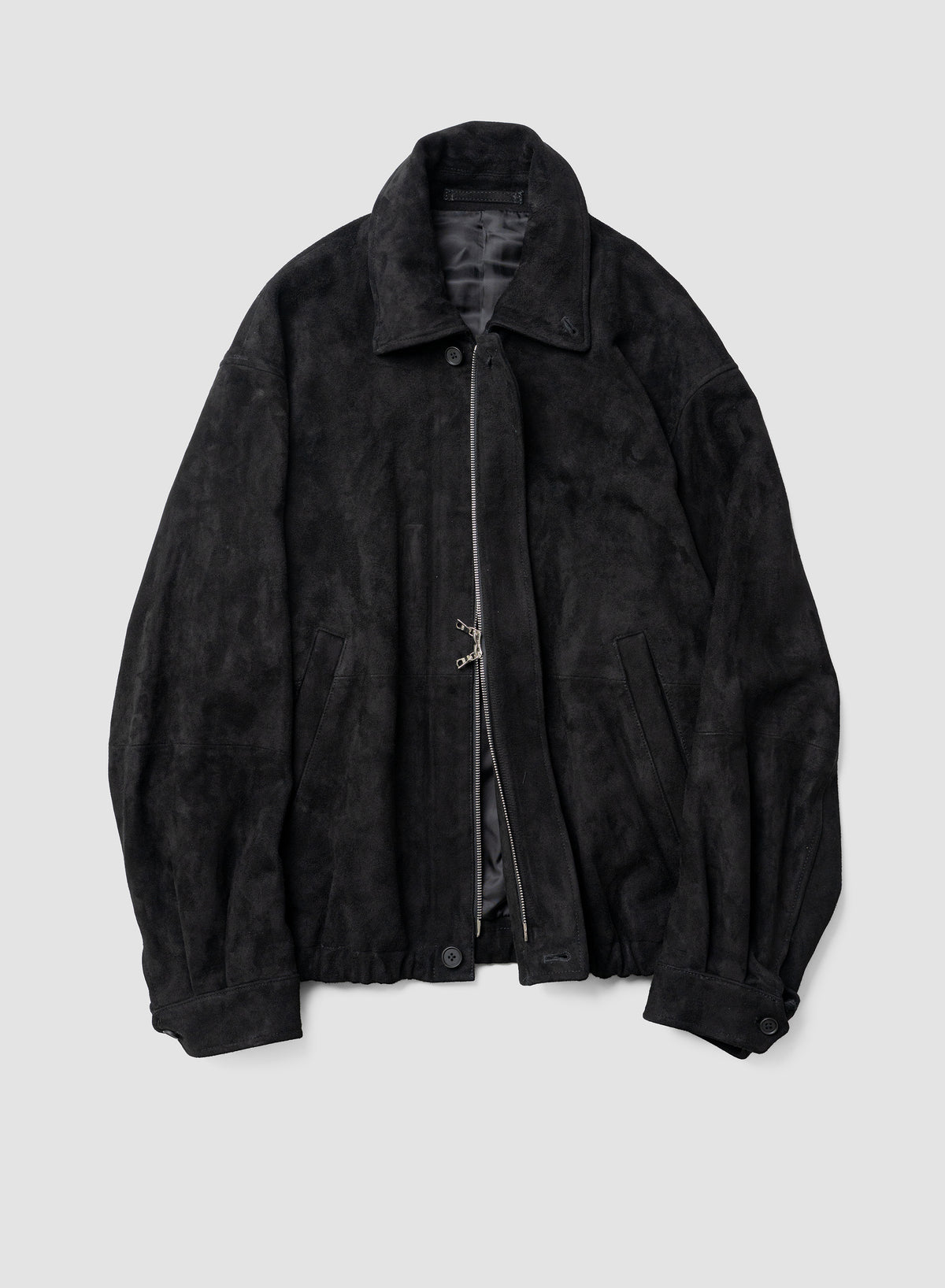 ssstein/ GOAT SUEDE ZIP JACKET "BLACK"