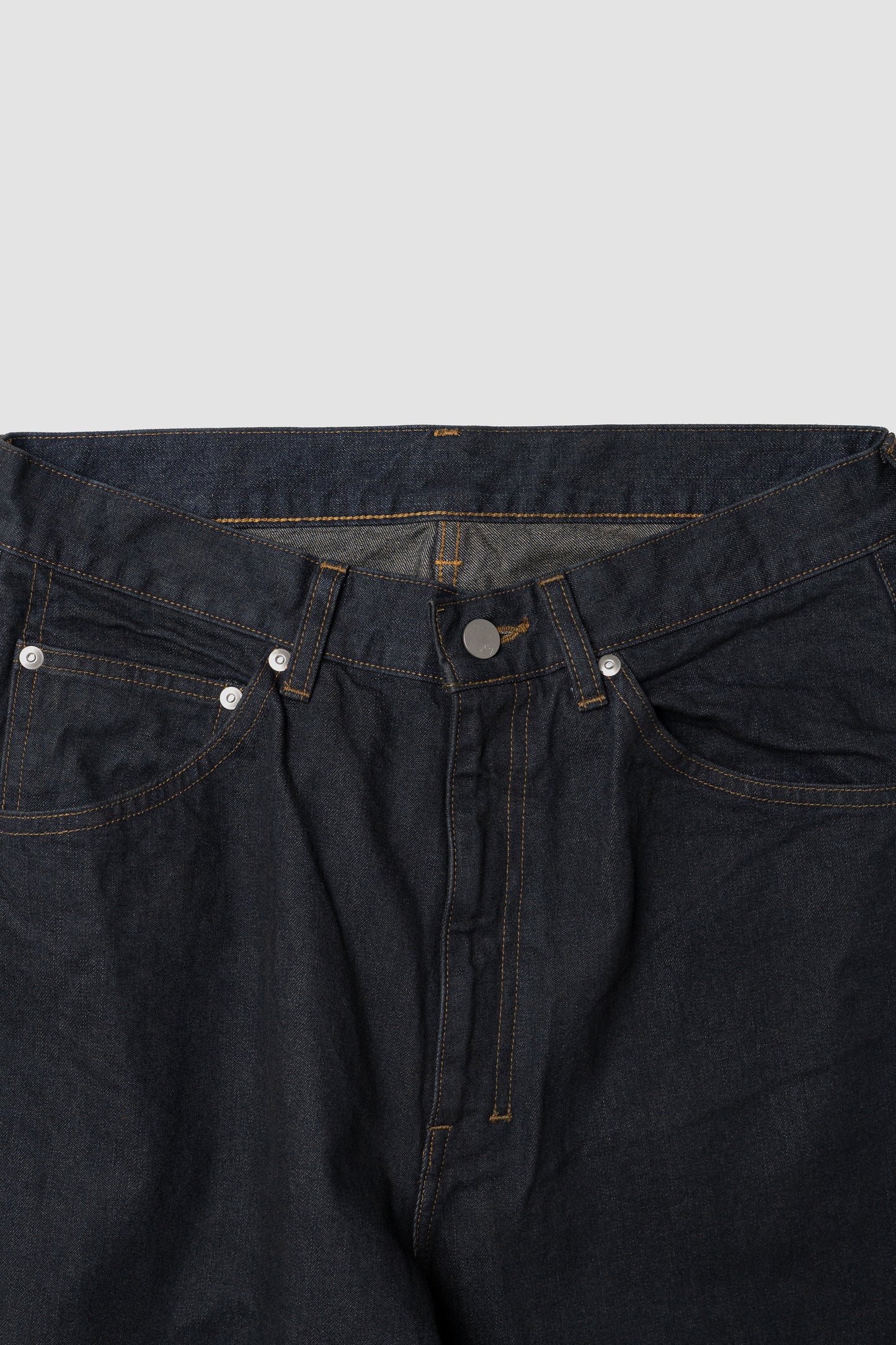ANCELLM / STRAIGHT WIDE DENIM PANTS OW "INDIGO"