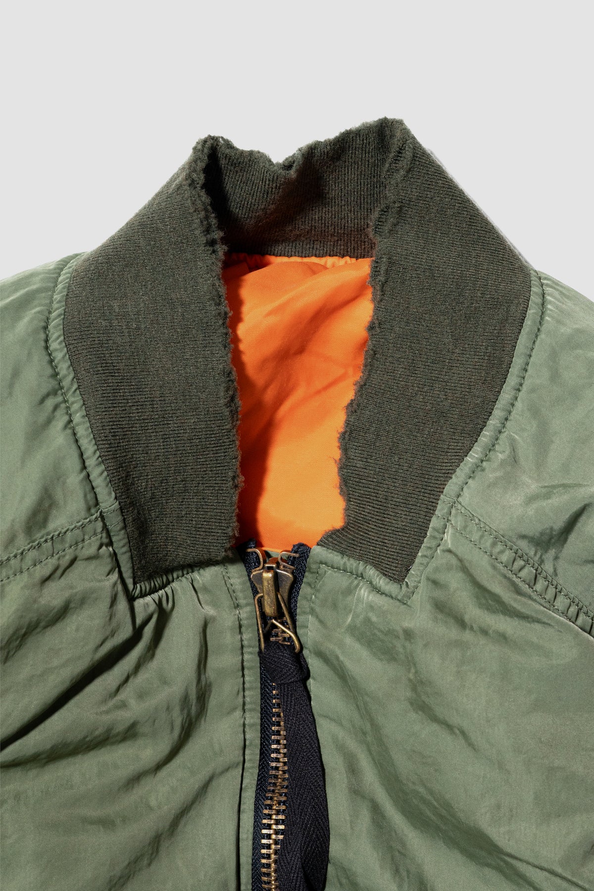 ANCELLM / AGING BOMBER JACKET "KHAKI"