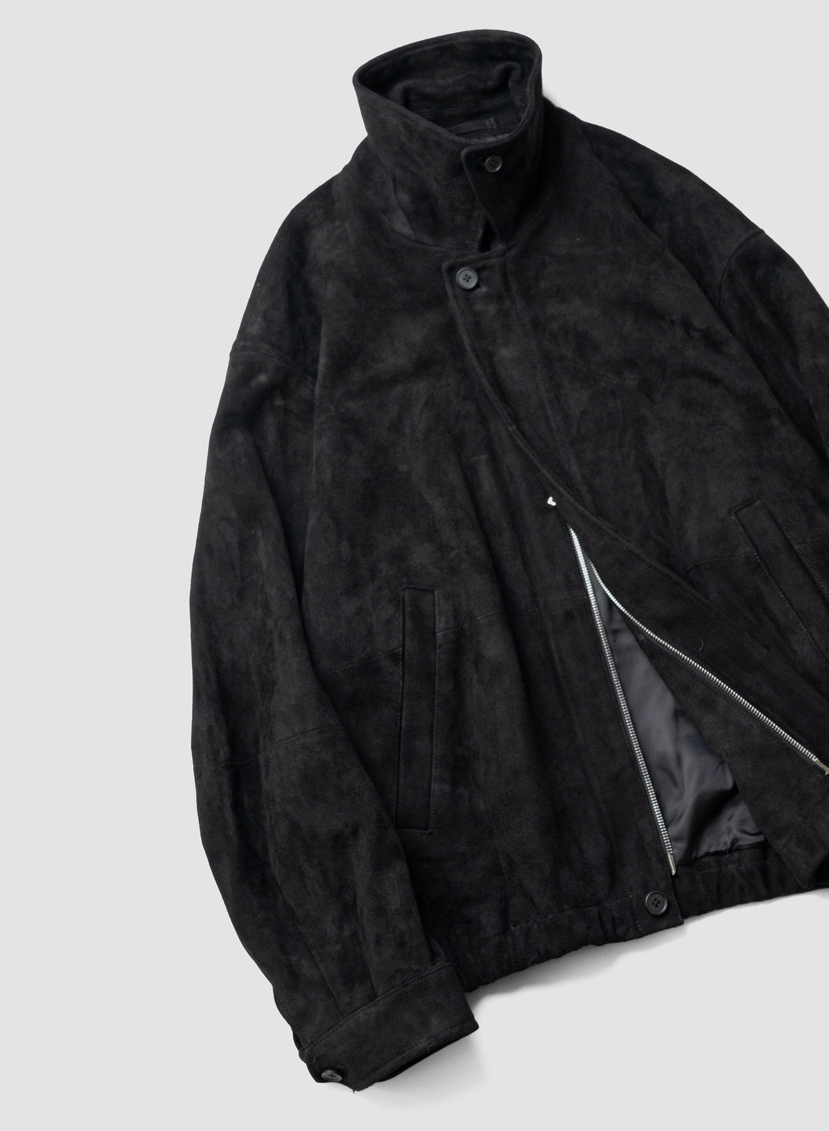 ssstein/ GOAT SUEDE ZIP JACKET "BLACK"