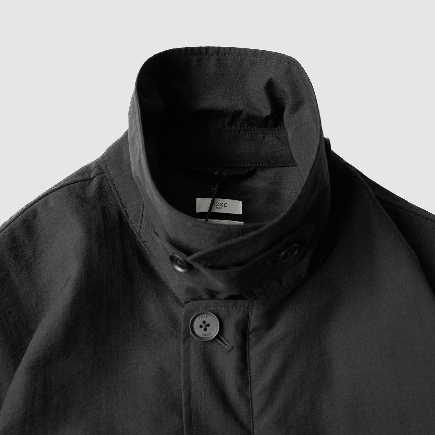 YOKE/ Wool Nylon Flight Jacket "BLACK"