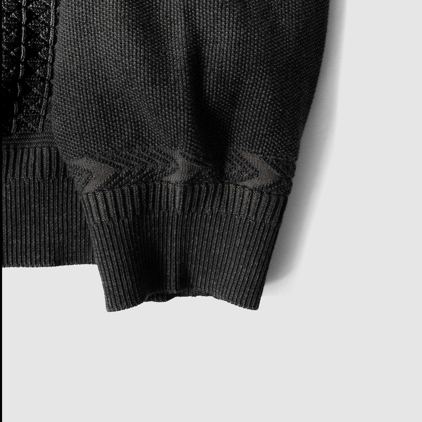 YASHIKI / Kanto Zip Polo "BLACK"