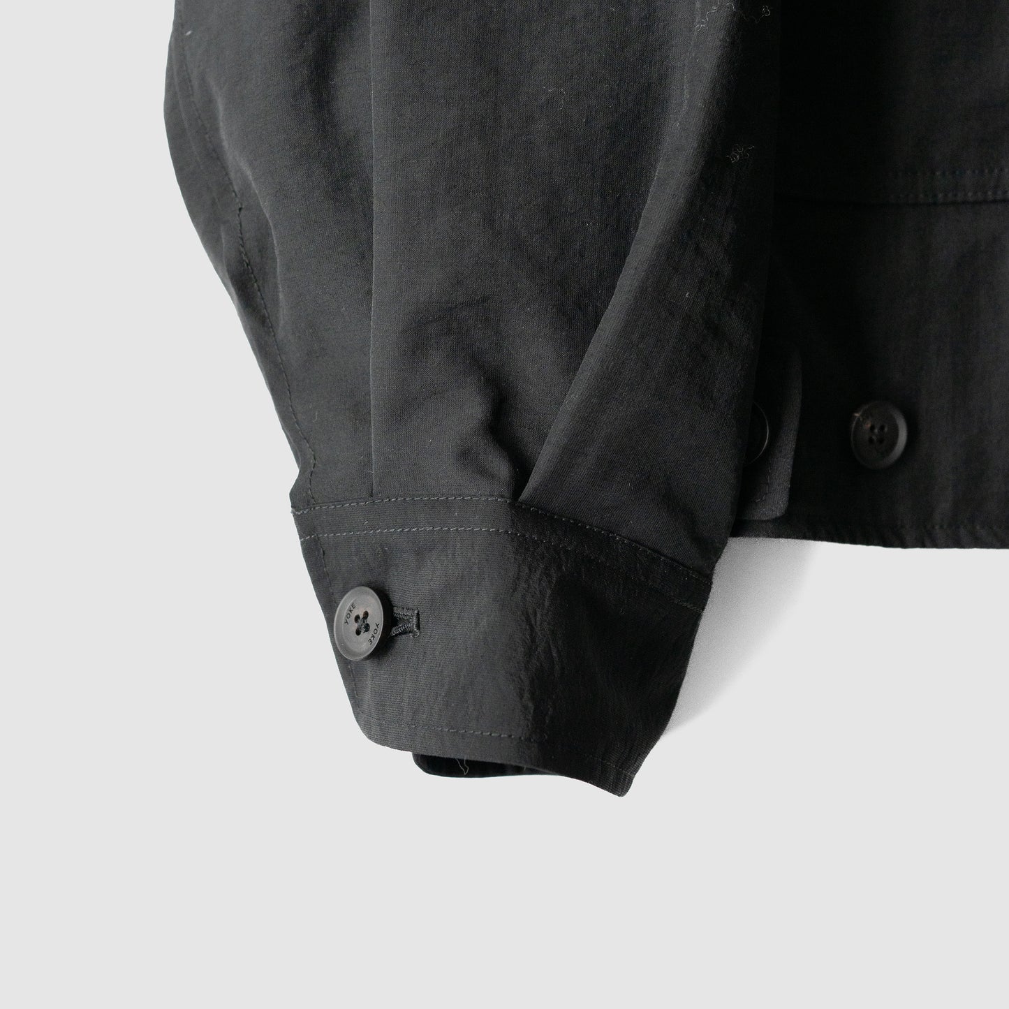 YOKE/ Wool Nylon Flight Jacket "BLACK"