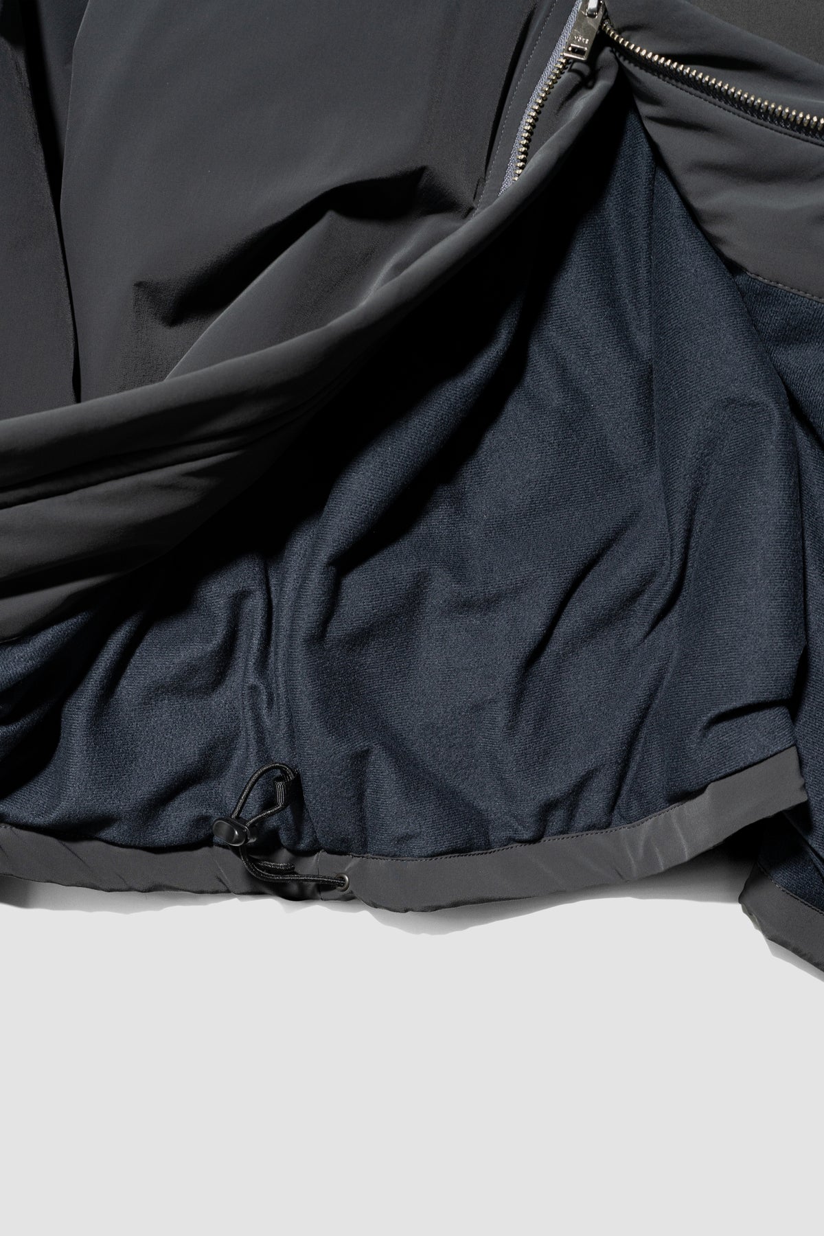 YOKE/ Nylon Puffer Stand Blouson "Charcoal"