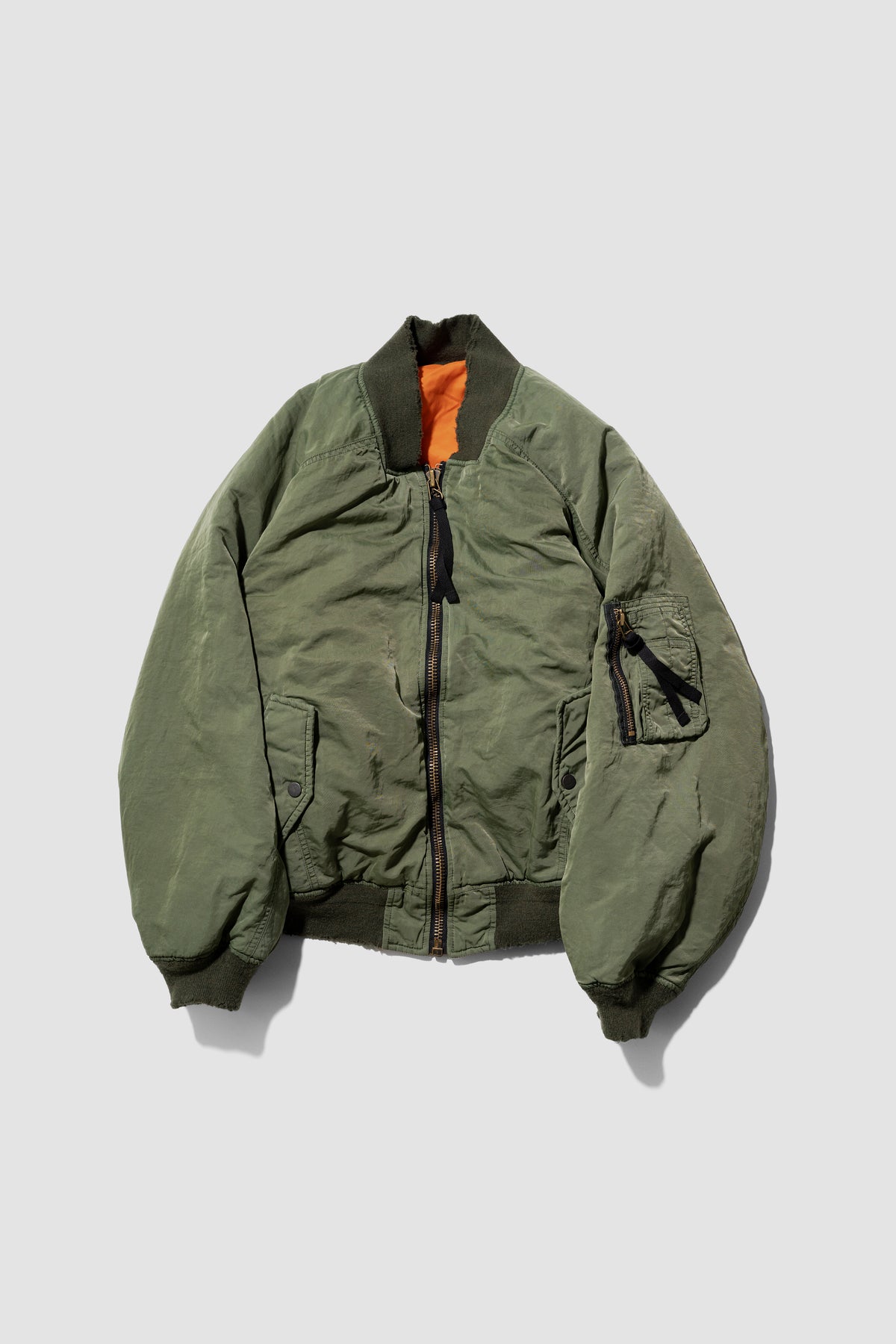 ANCELLM / AGING BOMBER JACKET "KHAKI"