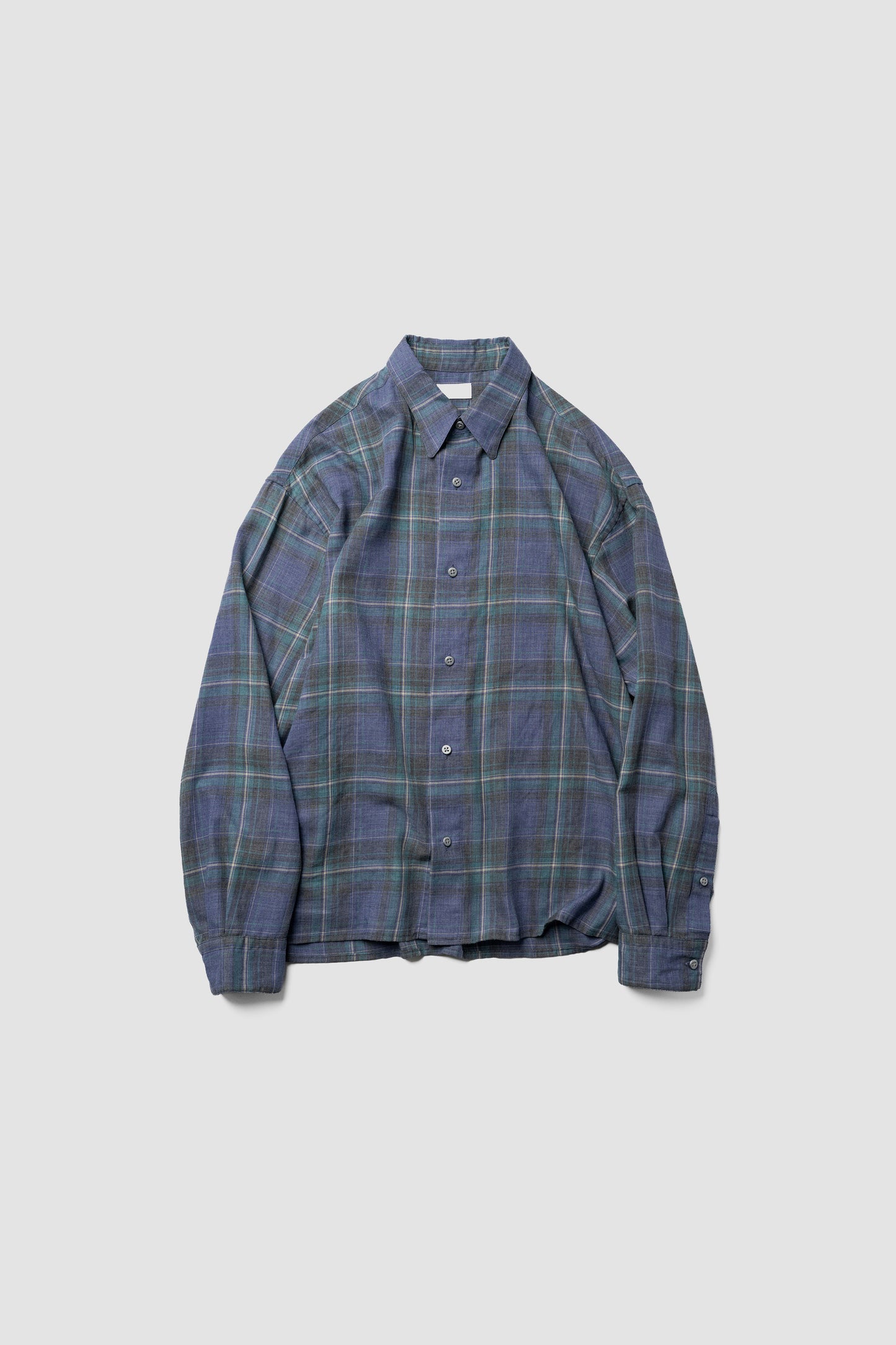paratrait/ CHECK LS SHIRTS "GREEN"