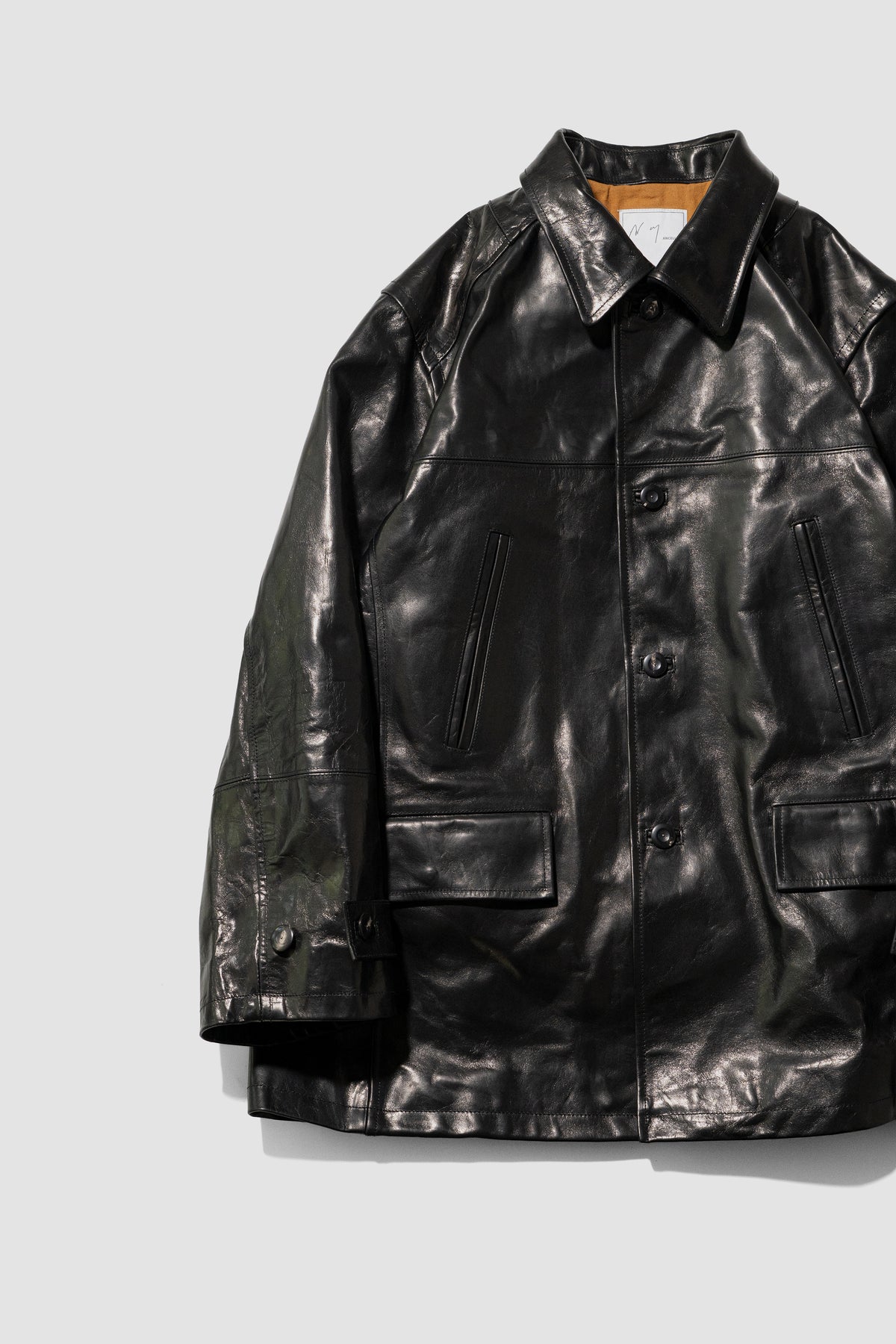 ANCELLM / H.L HALF COAT "BLACK"