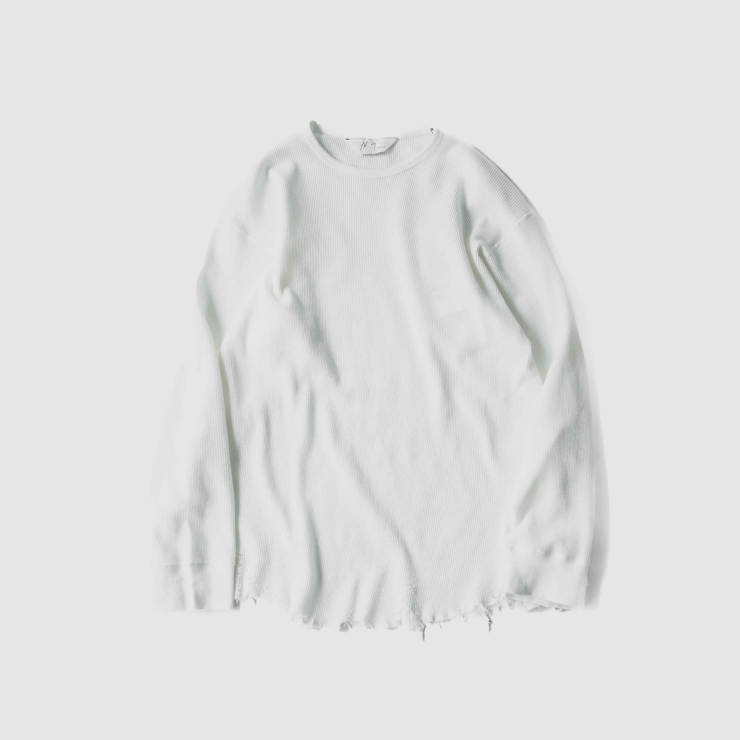 ANCELLM(アンセルム) / DAMAGE WAFFLE CREW LS 