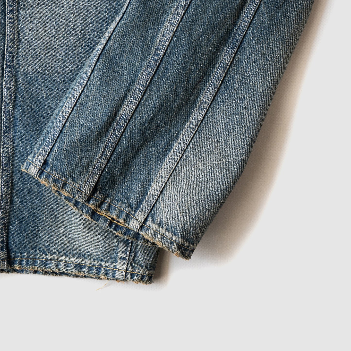 ROTOL/ Triple Seams 6P Denim Wide Damage "IND"