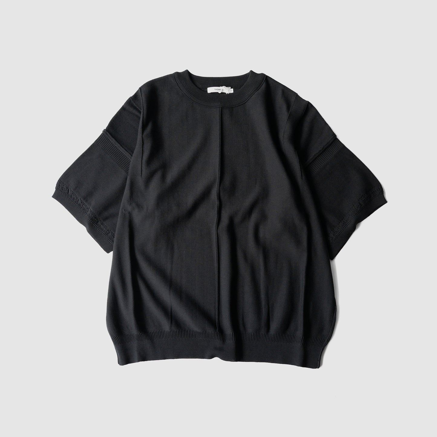 YASHIKI / Mebuki S/S Knit "BLACK"