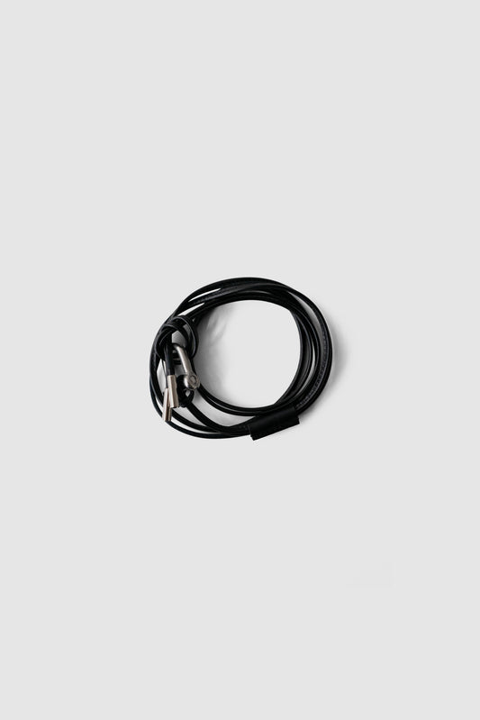 ANCELLM / LEATHER ROPE BRACELET "BLACK"