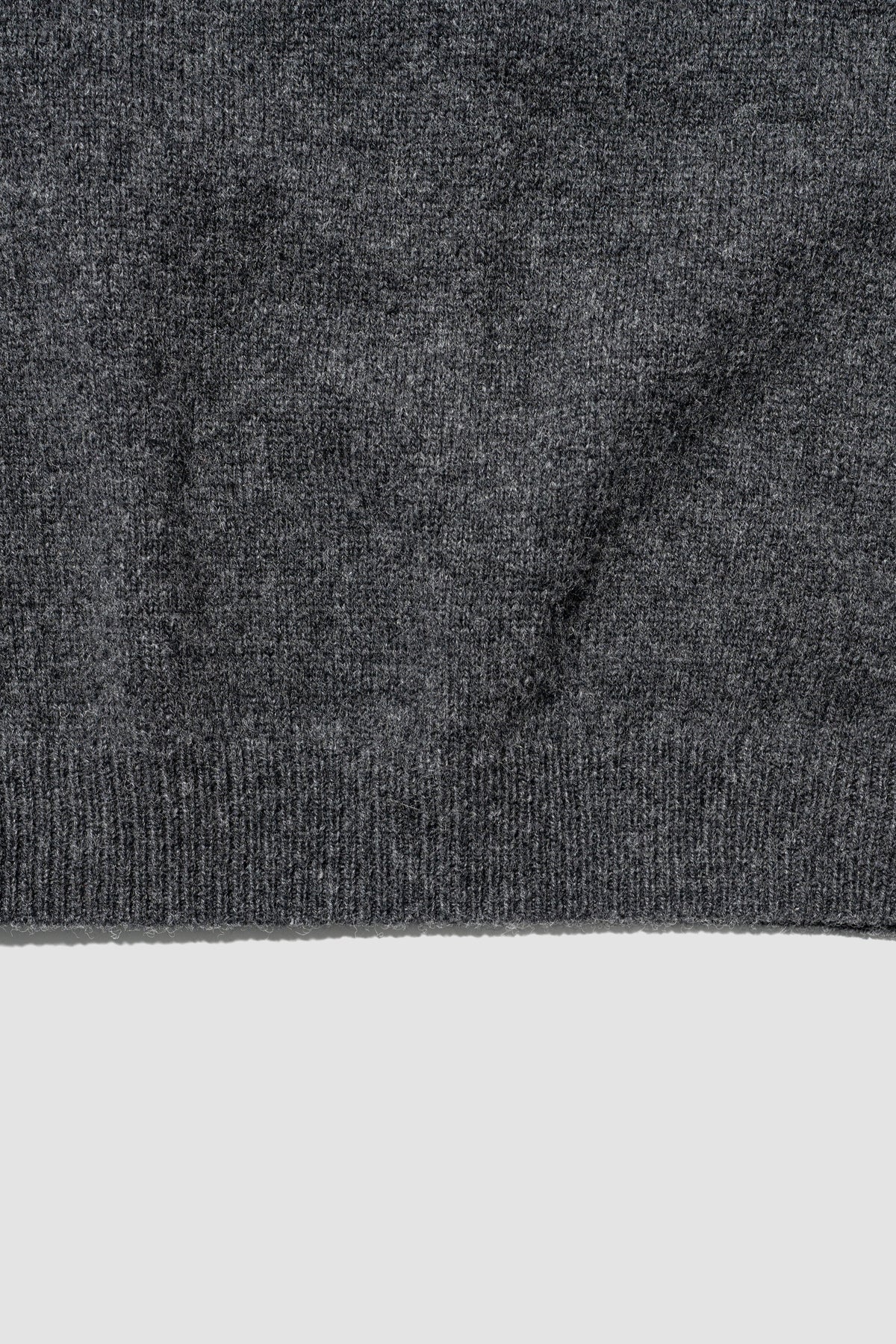 Blanc YM/ Wool Open Collar Knit Shirts "GRAY"